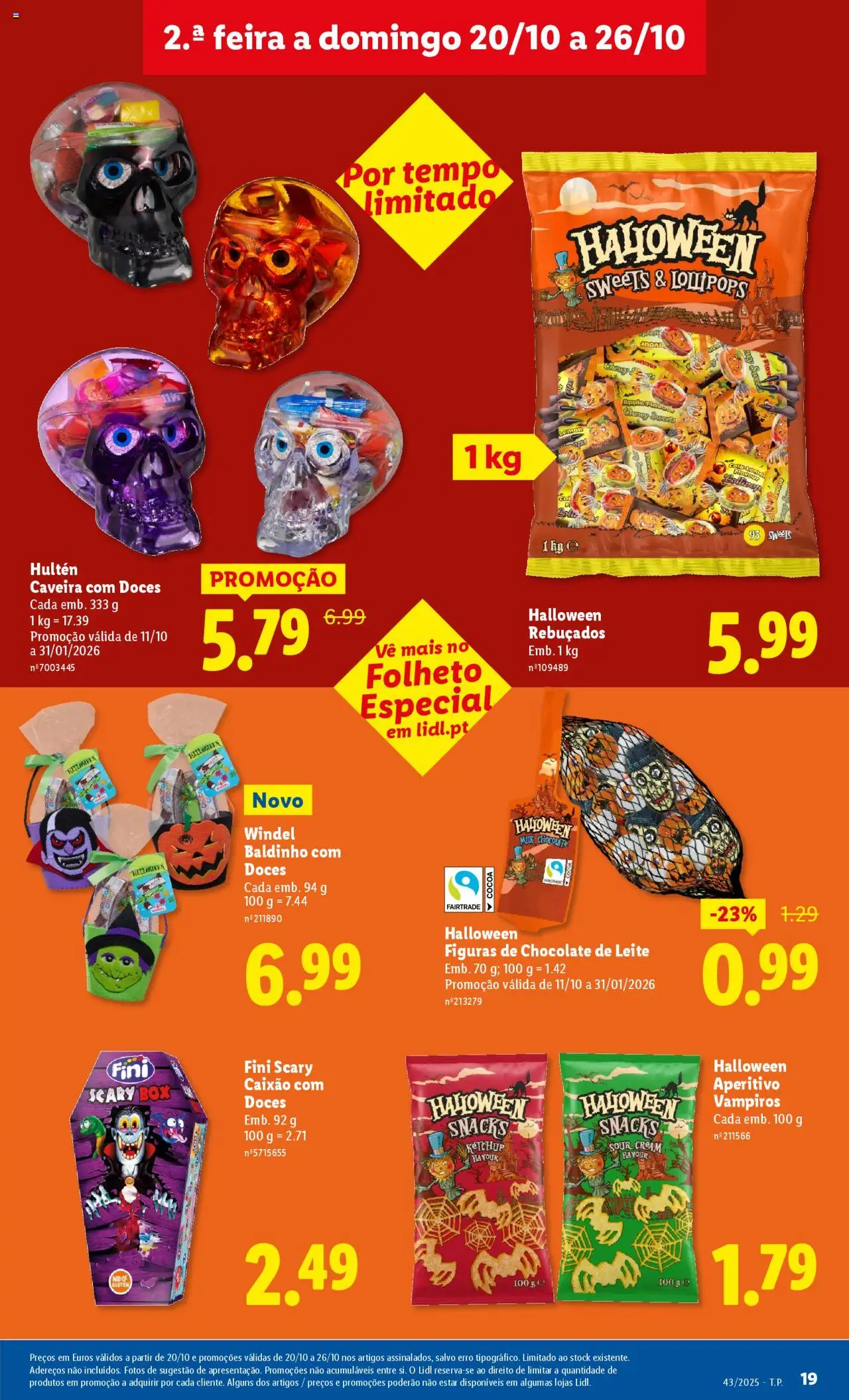 Lidl folheto │ válido de 20.10.2025 | Página: 19 | Produtos: Rebuçados, Leite, Chocolate, Ketchup