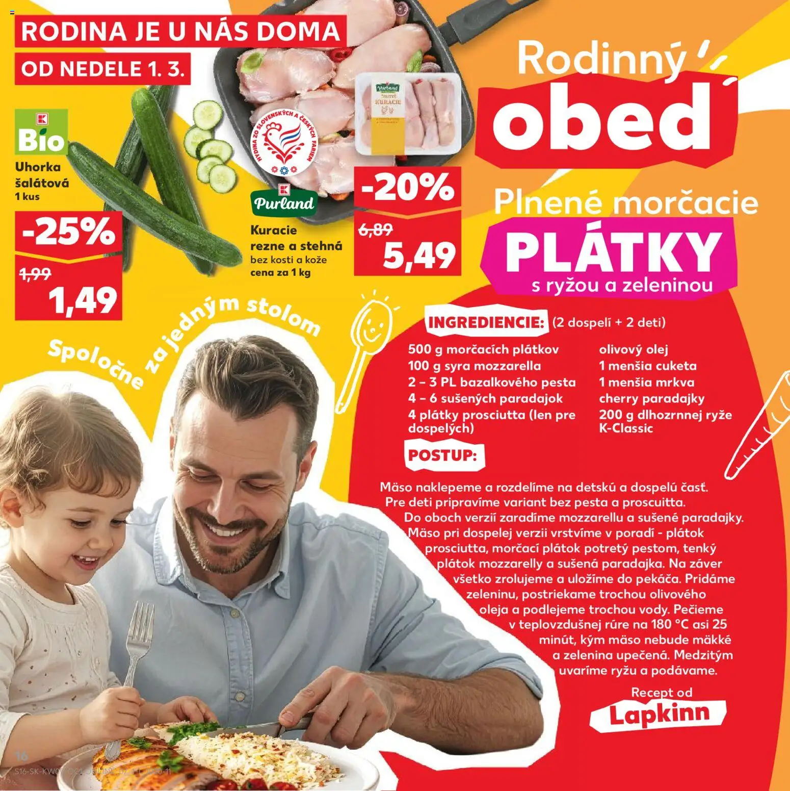 Kaufland SK akciós ujság - amely érvényes a következő dátumtól: 01.03.2026 | Oldal: 16 | Termékek: Mozzarella