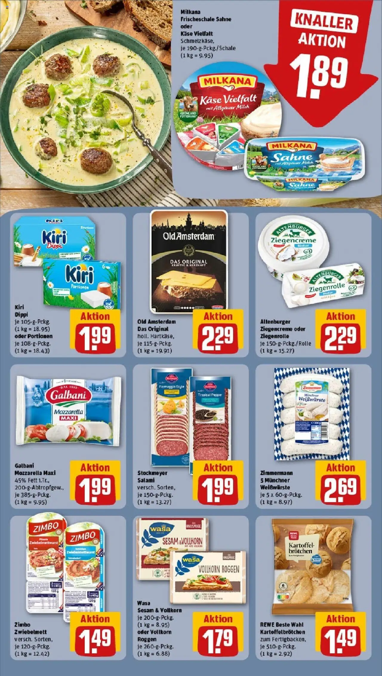 Rewe prospekt Bad Waldsee	 - gültig ab dem 25.05.2025 | Seite: 10 | Produkte: Milch, Käse, Milkana, Sahne