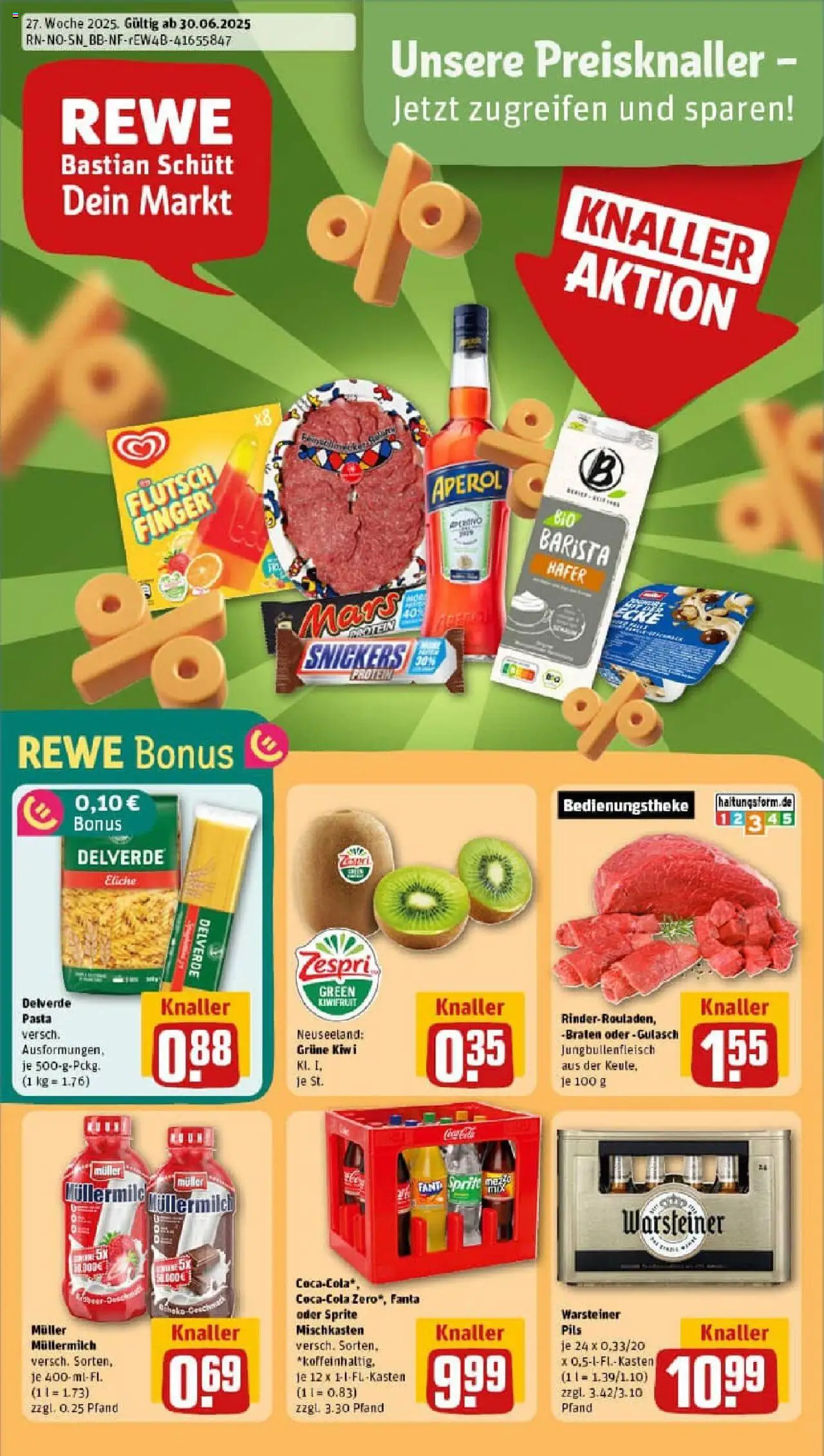 Rewe prospekt Laatzen	 - gültig ab dem 29.06.2025 | Seite: 1 | Produkte: Fanta, Sprite, Snickers, Pasta