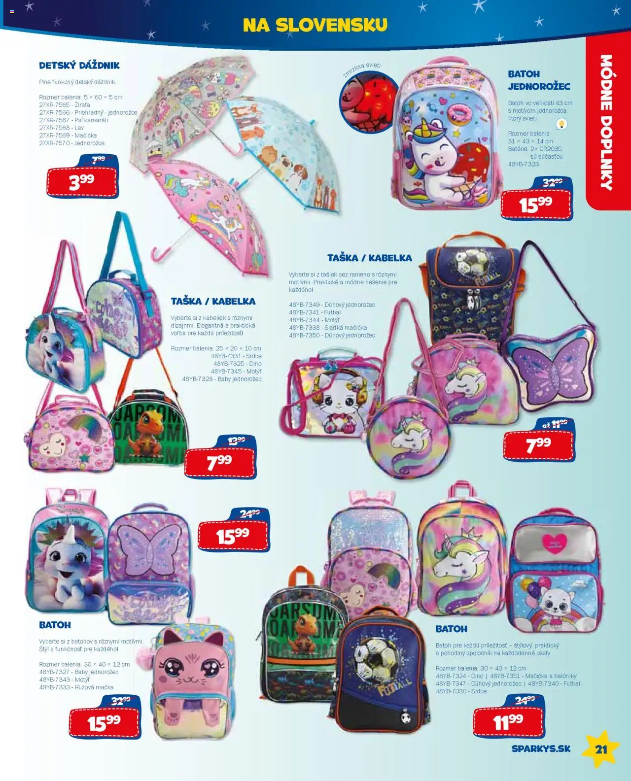 ALLTOYS letný katalóg │ platný od 26.06.2025 | Strana: 21 | Produkty: Zmrzlina, Kabelka, Batoh, Taška