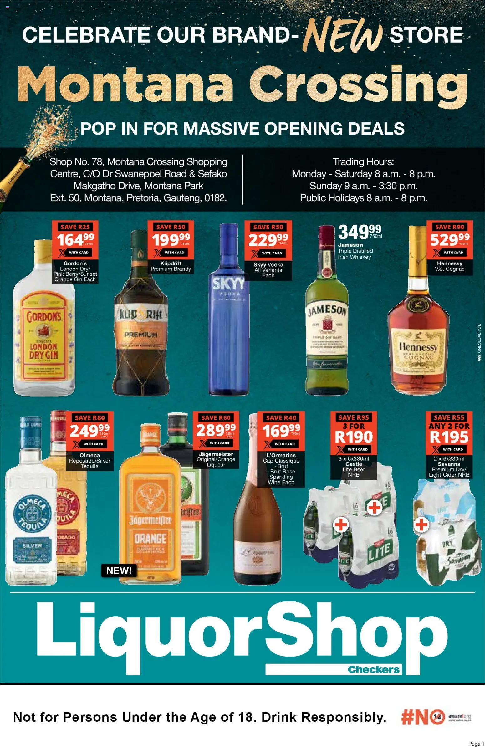 New Checkers catalogue – valid from 12.12.2025 | Page: 1 | Products: Cider, Light, Beer, Whiskey