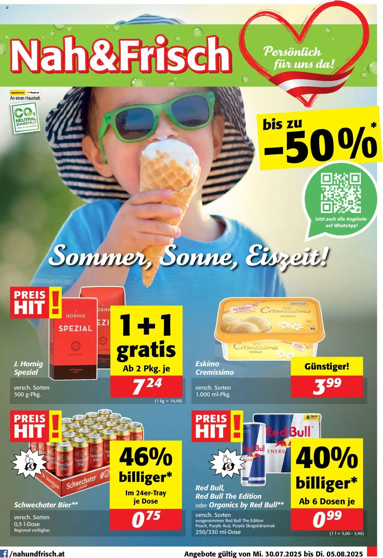 Nah und Frisch Flugblatt gültig ab 30.07.2025 | Seite: 1 | Produkte: Bier