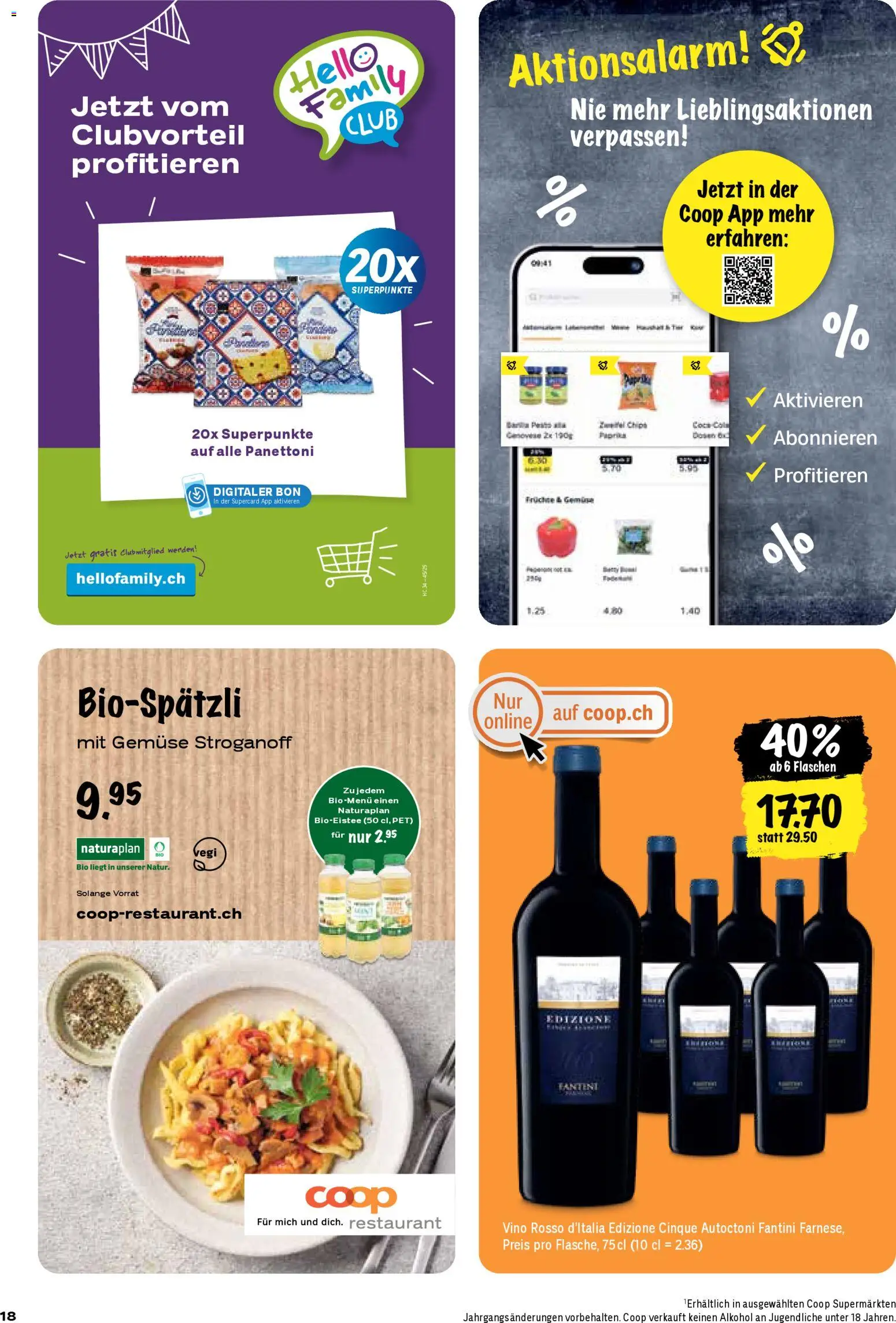 Coop Aktionen – gültig ab 06.11.2025 | Seite: 18 | Produkte: Barilla, Gemüse, Chips, Früchte