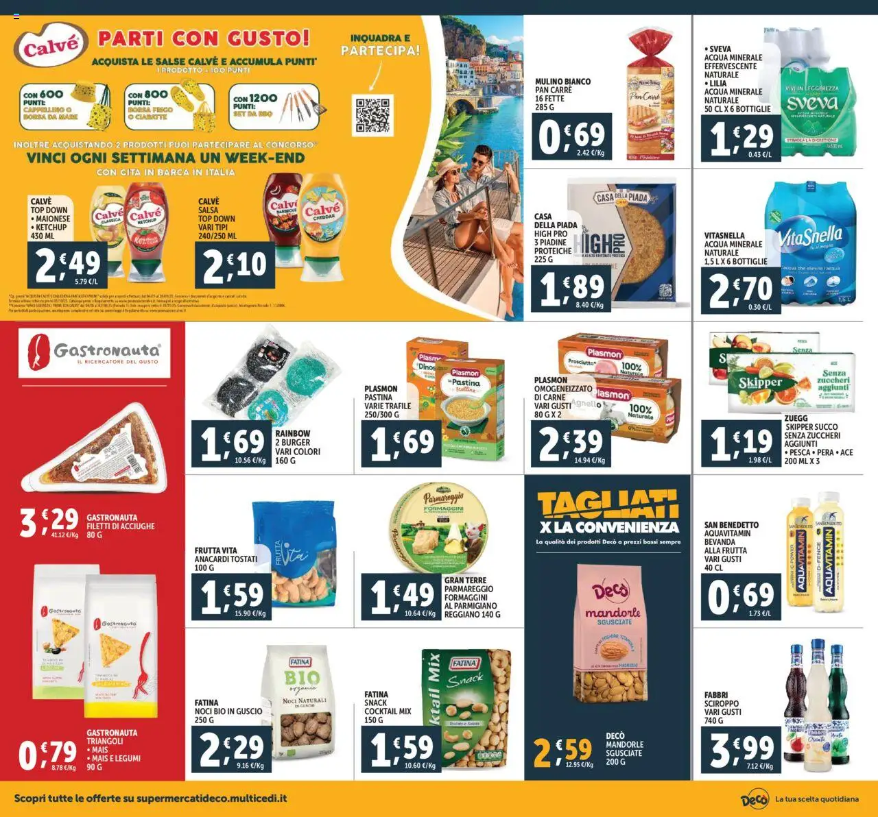 Volantino Decò del 08.07.2025 | Pagina: 14 | Prodotti: Succo, Acqua, Top, Mais