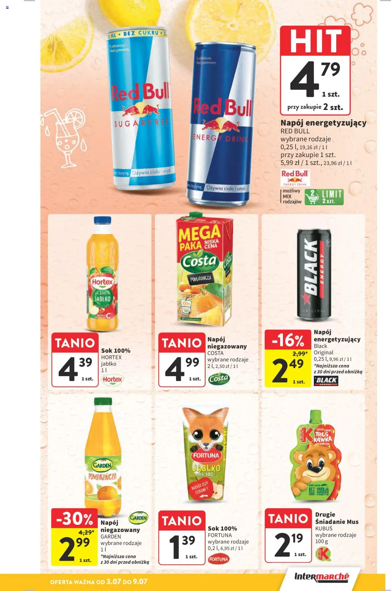 Intermarche Gazetka od 03.07.2025 | Strona: 31 | Produkty: Red bull, Sok
