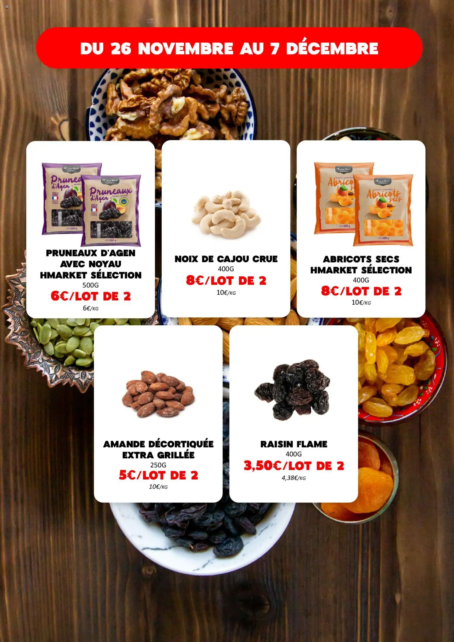 {H1} | Page: 17 | Produits: Amande, Abricots secs, Abricots, Noix