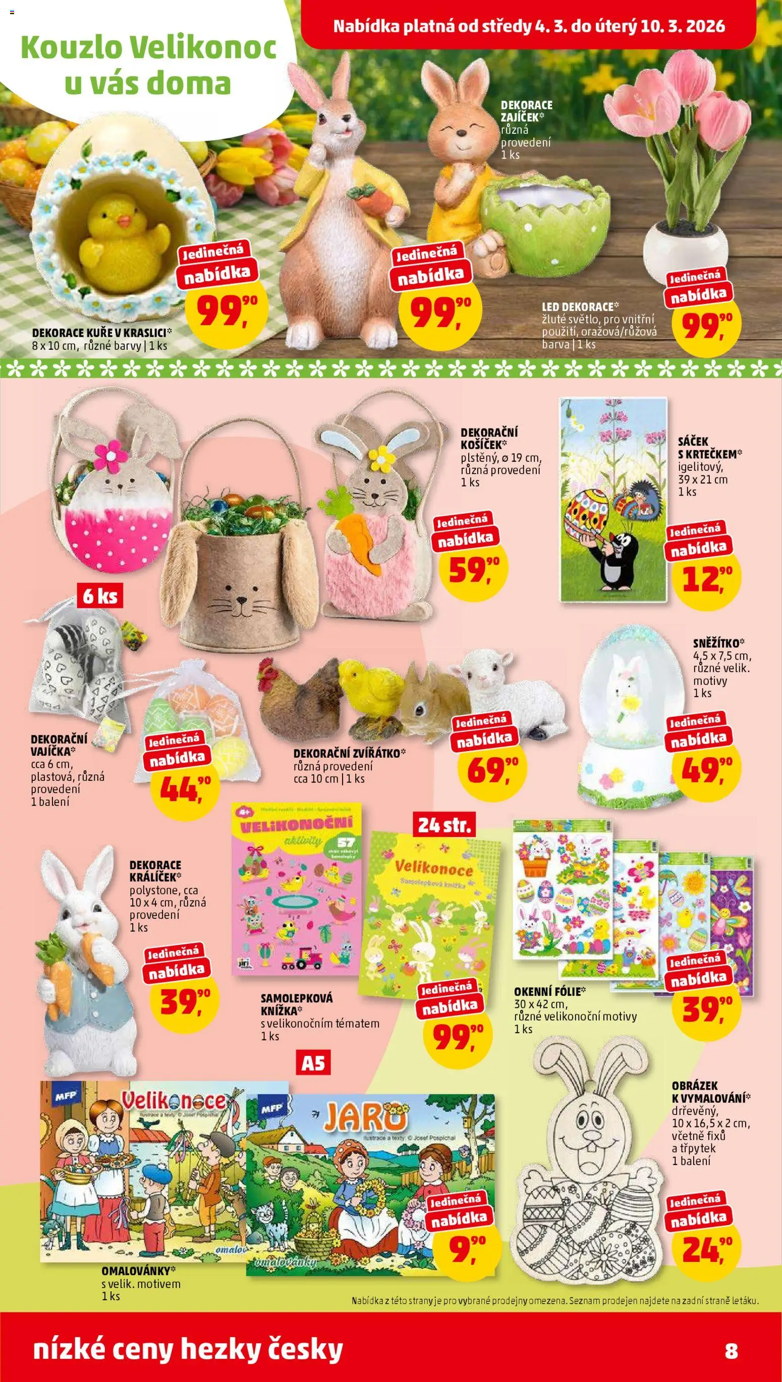 Penny Market leták od 04.03.2026 | Strana: 8 | Produkty: Kuře, LED, Dekorace, Sáček