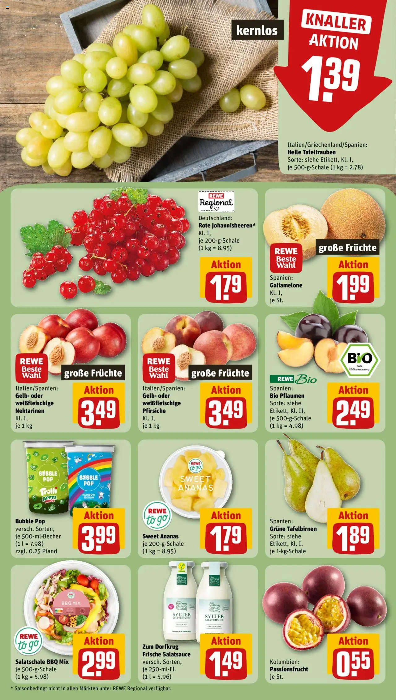 Rewe ihr Kaufpark Prospekt 	 - gültig ab dem 18.08.2025 | Seite: 4 | Produkte: Pflaumen, Nektarinen, Äpfel, Ananas