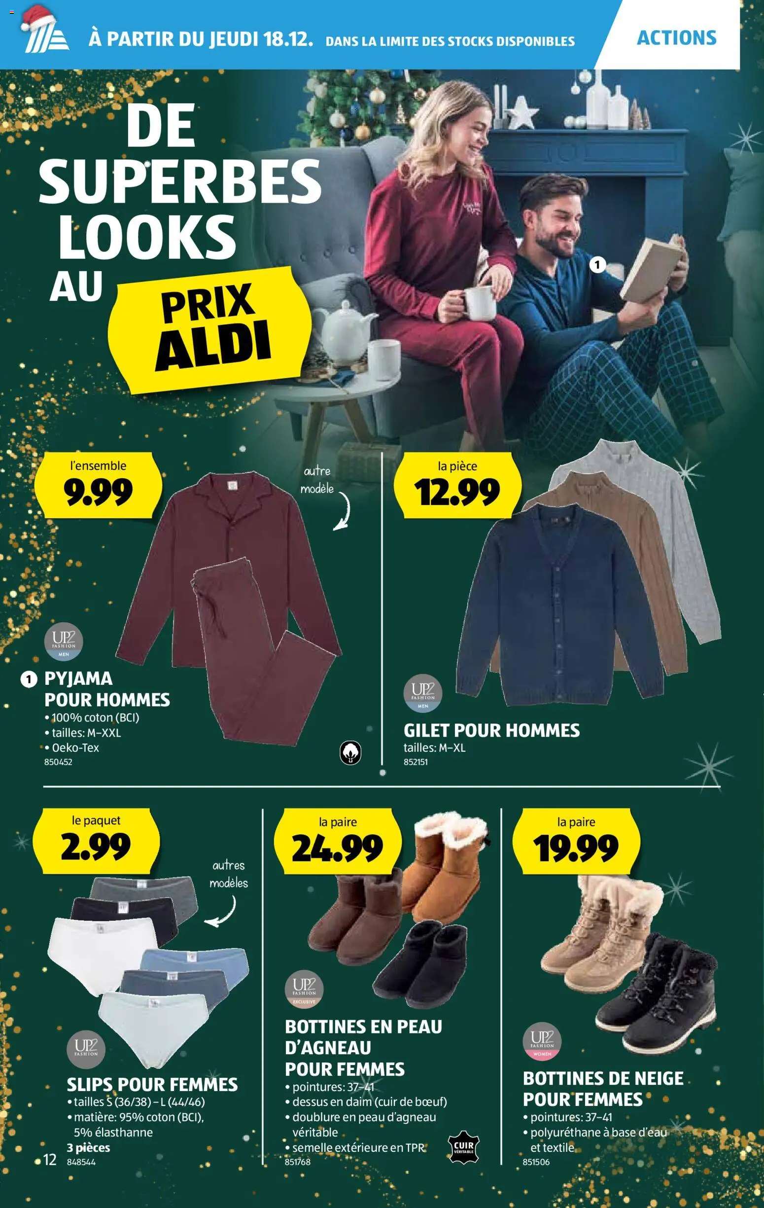 Aldi Aktionen FR – gültig ab 18.12.2025 | Seite: 13 | Produkte: Pyjama