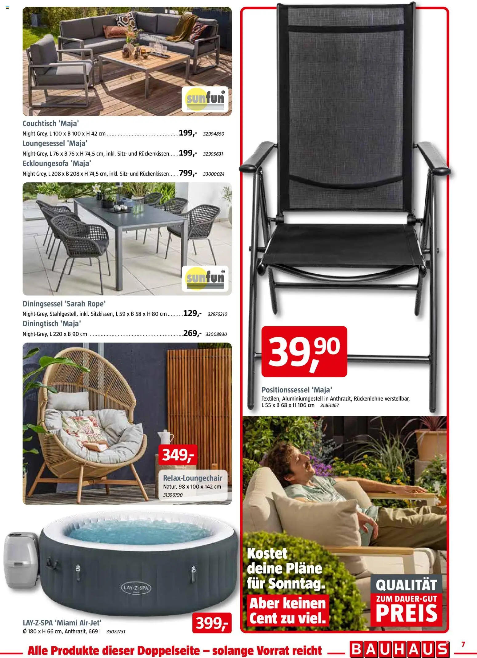 Bauhaus Prospekt 	 – gültig ab 28.03.2026 | Seite: 7 | Produkte: Couchtisch