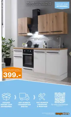 Segmüller Megastore ab 06.10.2025 gültig | Seite: 9 | Produkte: Küchenzeile, Küche, Armatur, Kuchen
