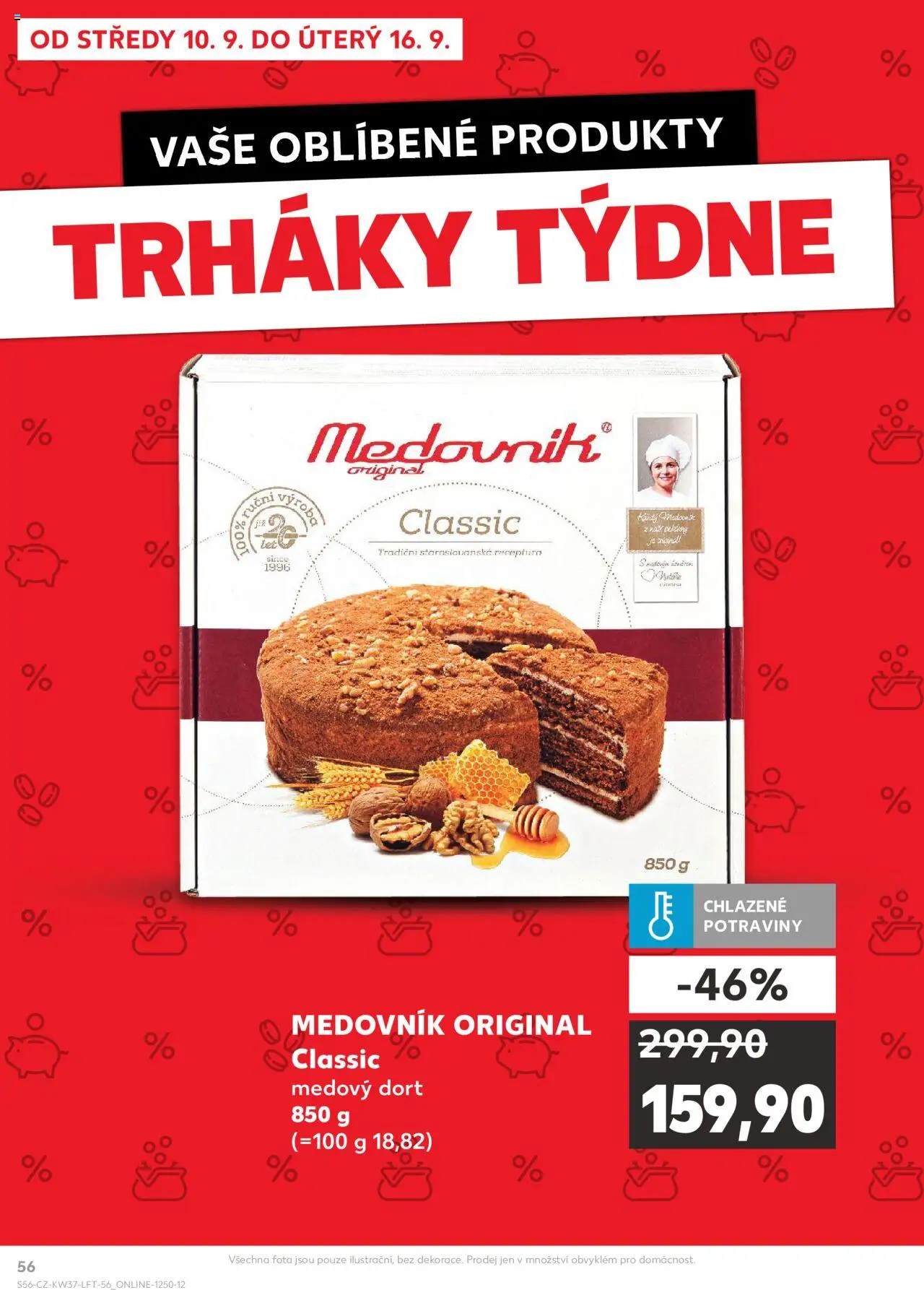 Kaufland leták od 10.09.2025 | Strana: 56 | Produkty: Medovník, Potraviny, Dort