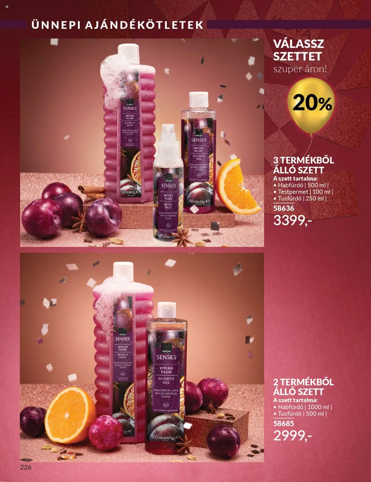 Avon akciós ujság - amely érvényes a következő dátumtól: 01.10.2025 | Oldal: 230 | Termékek: Body, Habfürdő, Tusfürdő