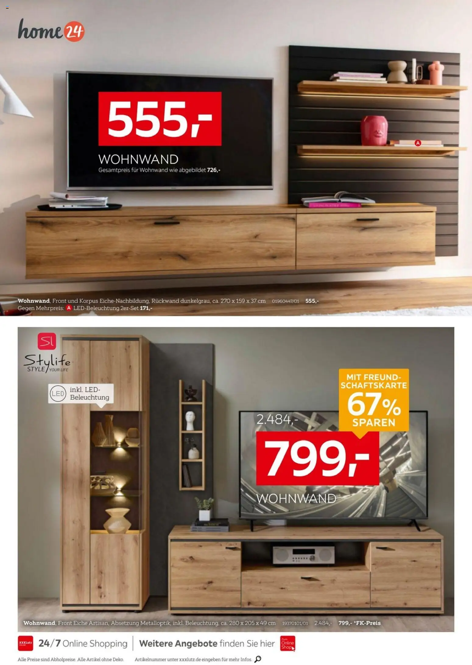 XXXL Lutz Wohnideen – gültig ab 11.01.2026 | Seite: 2 | Produkte: Wohnwand