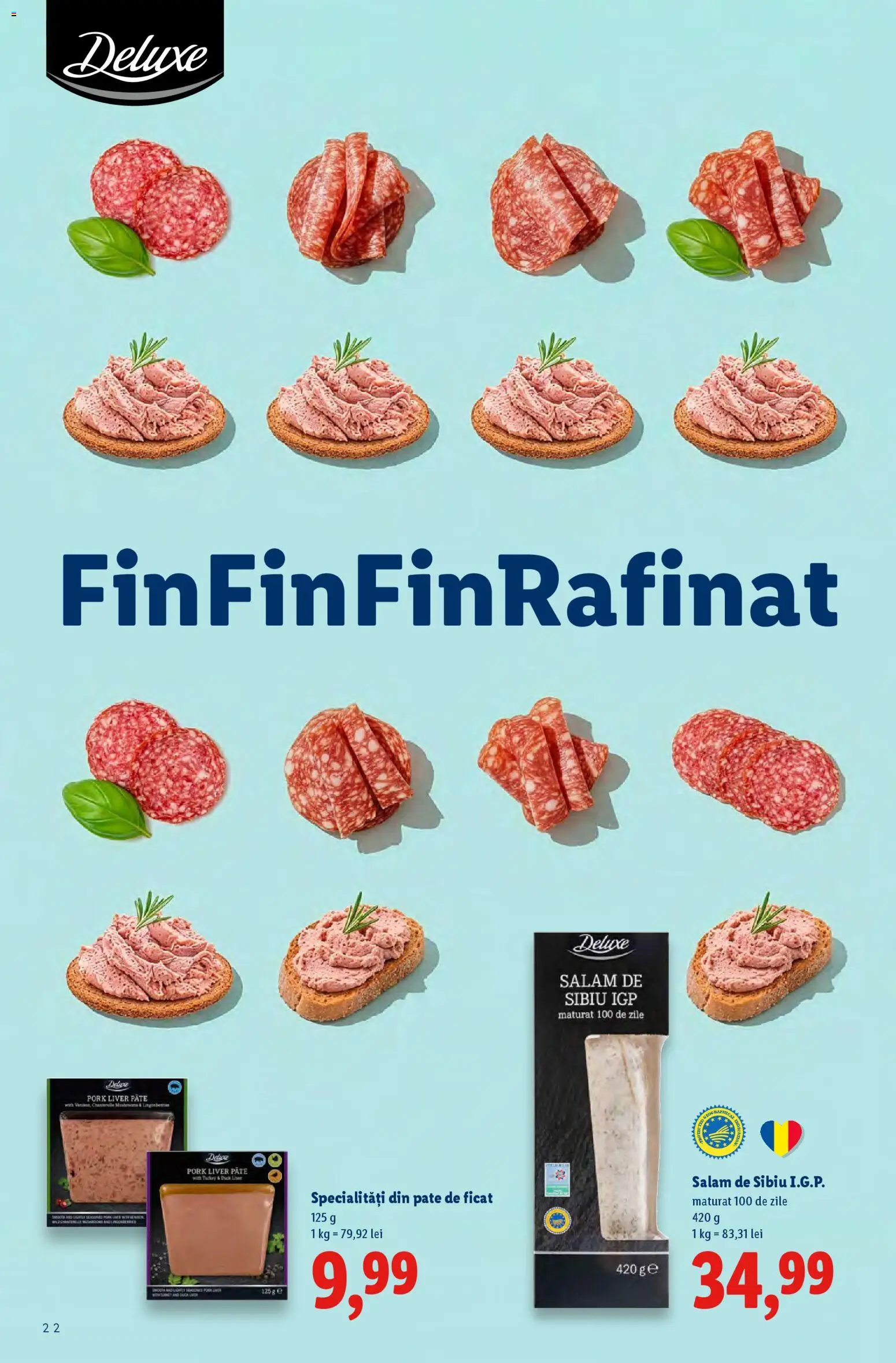 Noul catalog Lidl – valabil de la 02.03.2026 | Pagină: 22 | Produse: Pate, Salam