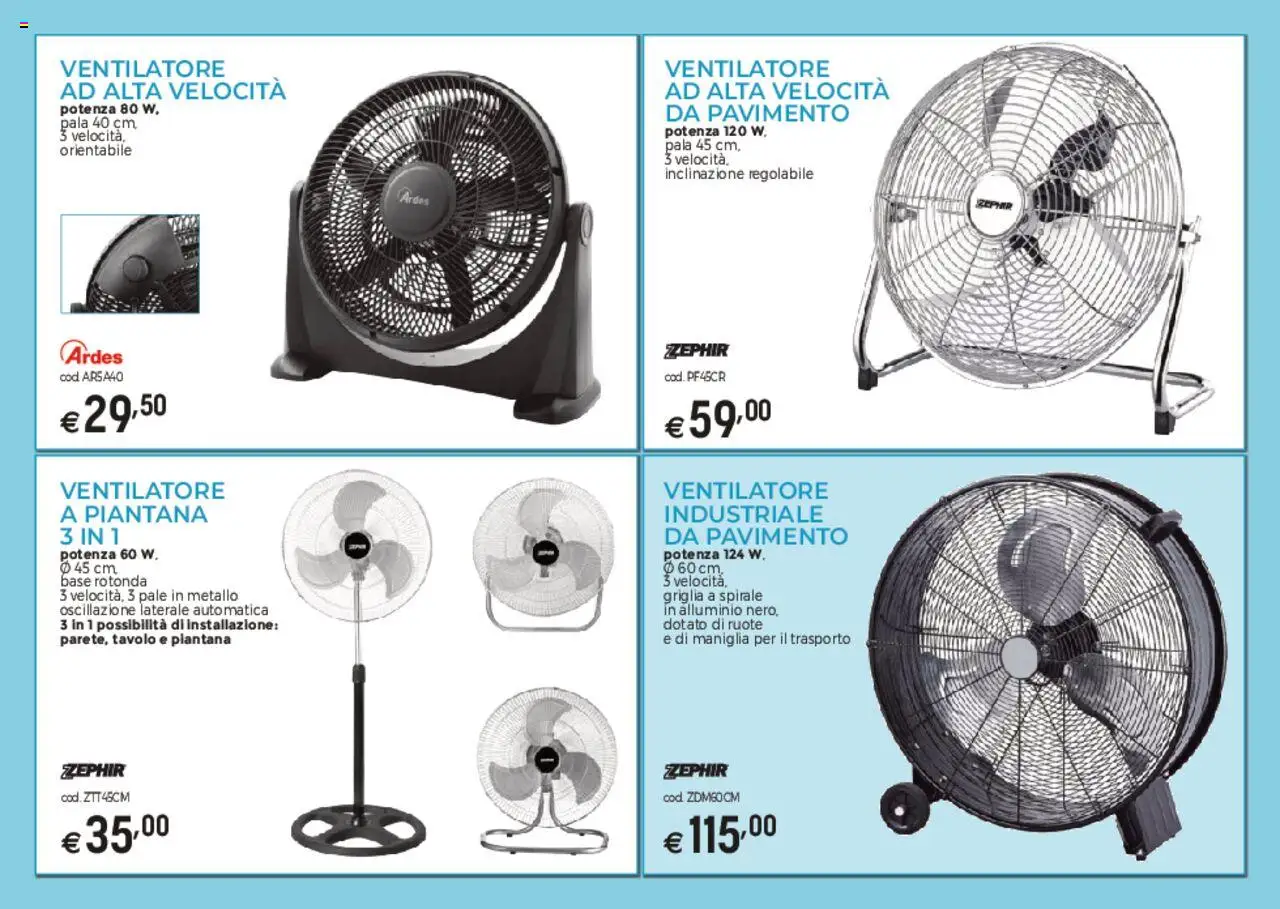 Volantino Brico OK del 03.03.2025 | Pagina: 4 | Prodotti: Ventilatore, Pavimento, Alluminio, Griglia
