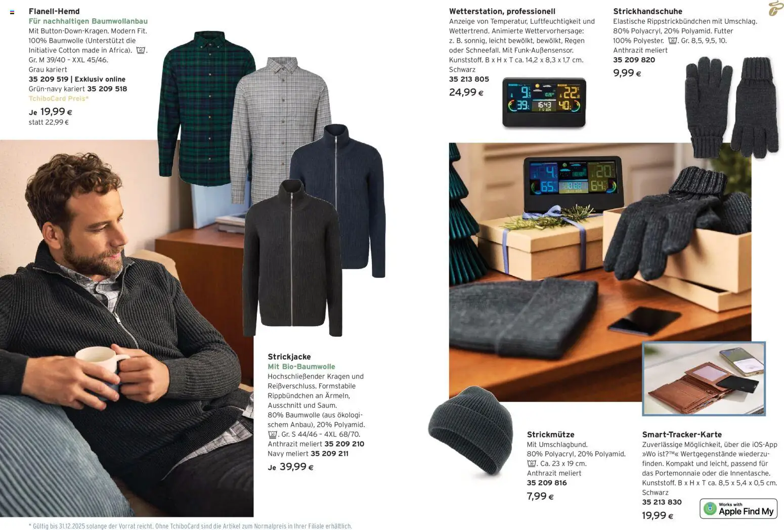 Tchibo Eduscho  Tchibo Magazin gültig ab 26.11.2025 | Seite: 3 | Produkte: Strickjacke, Apple