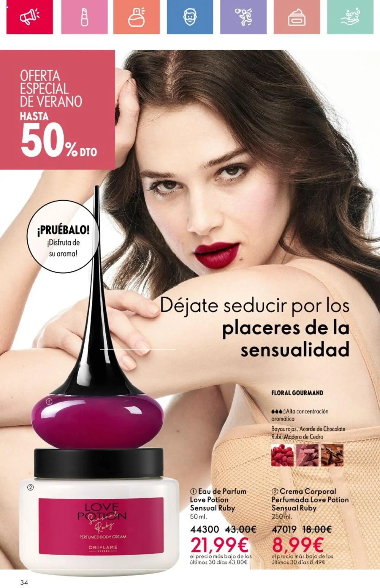 Oriflame - Catálogo Campaña 9 │ válido desde el 22.06.2025 | Página: 34 | Productos: Perfume, Crema, Body, Eau de parfum