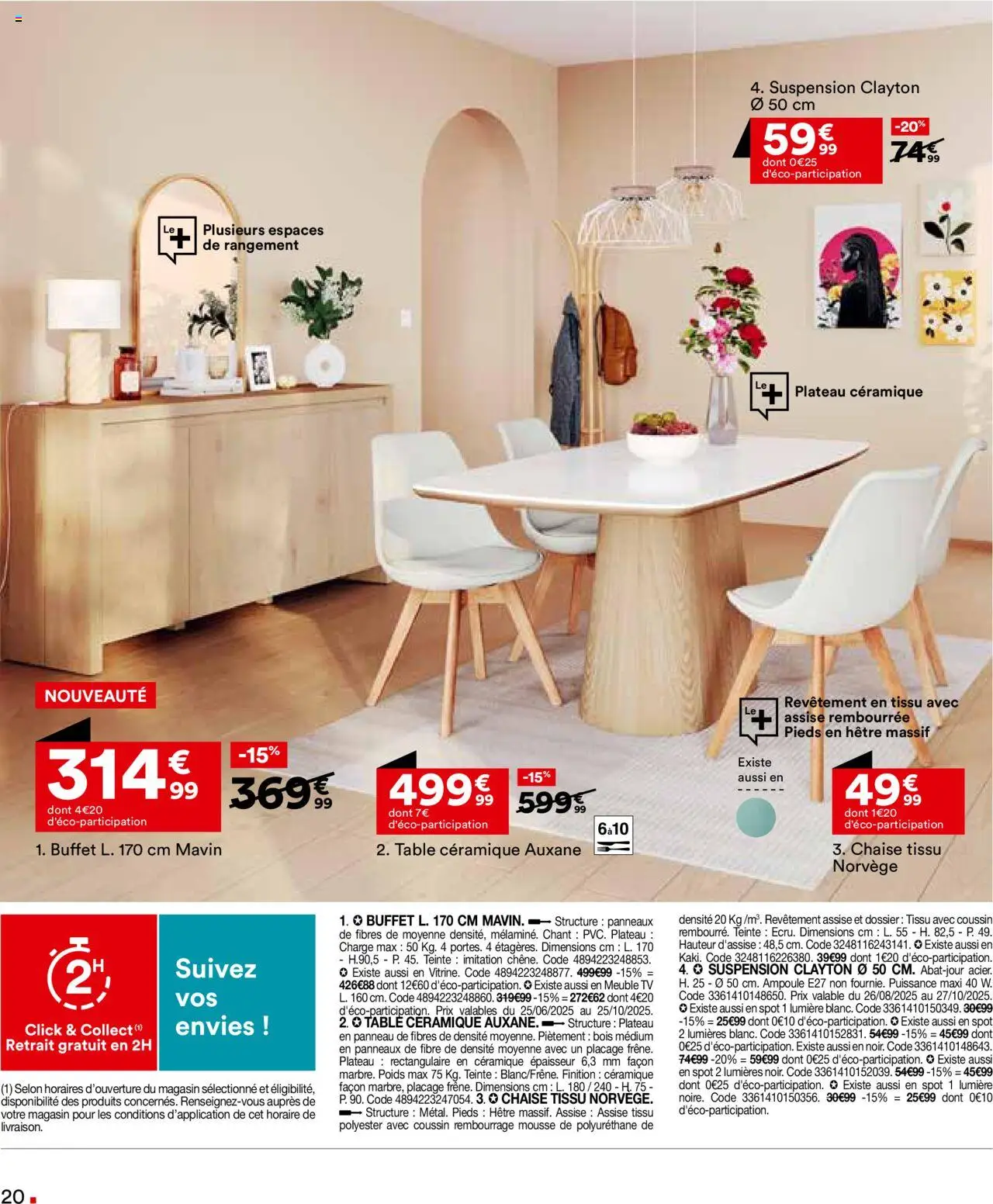  | Page: 20 | Produits: Poids, Mousse, Suspension, Chaise