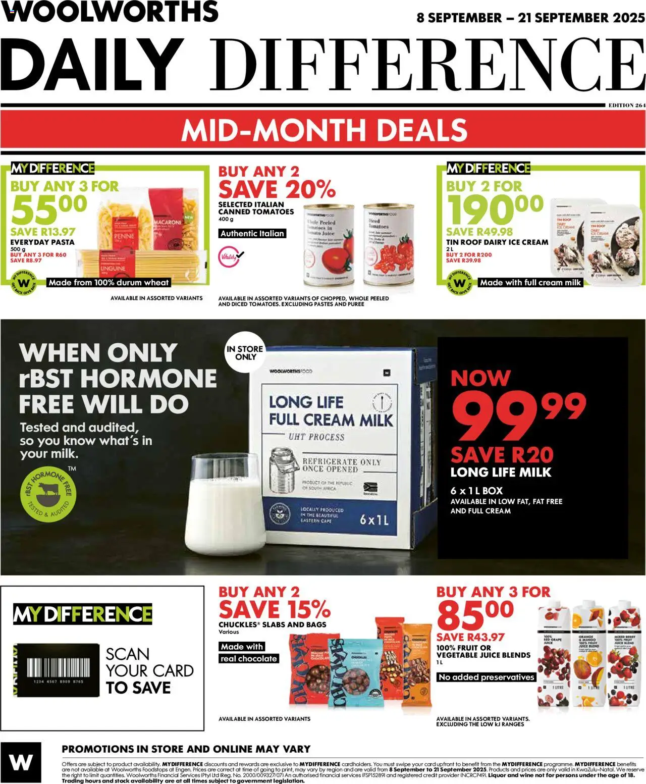 New Woolworths catalogue – valid from 08.09.2025 | Page: 8 | Products: Box, Chocolate, Juice, Mango
