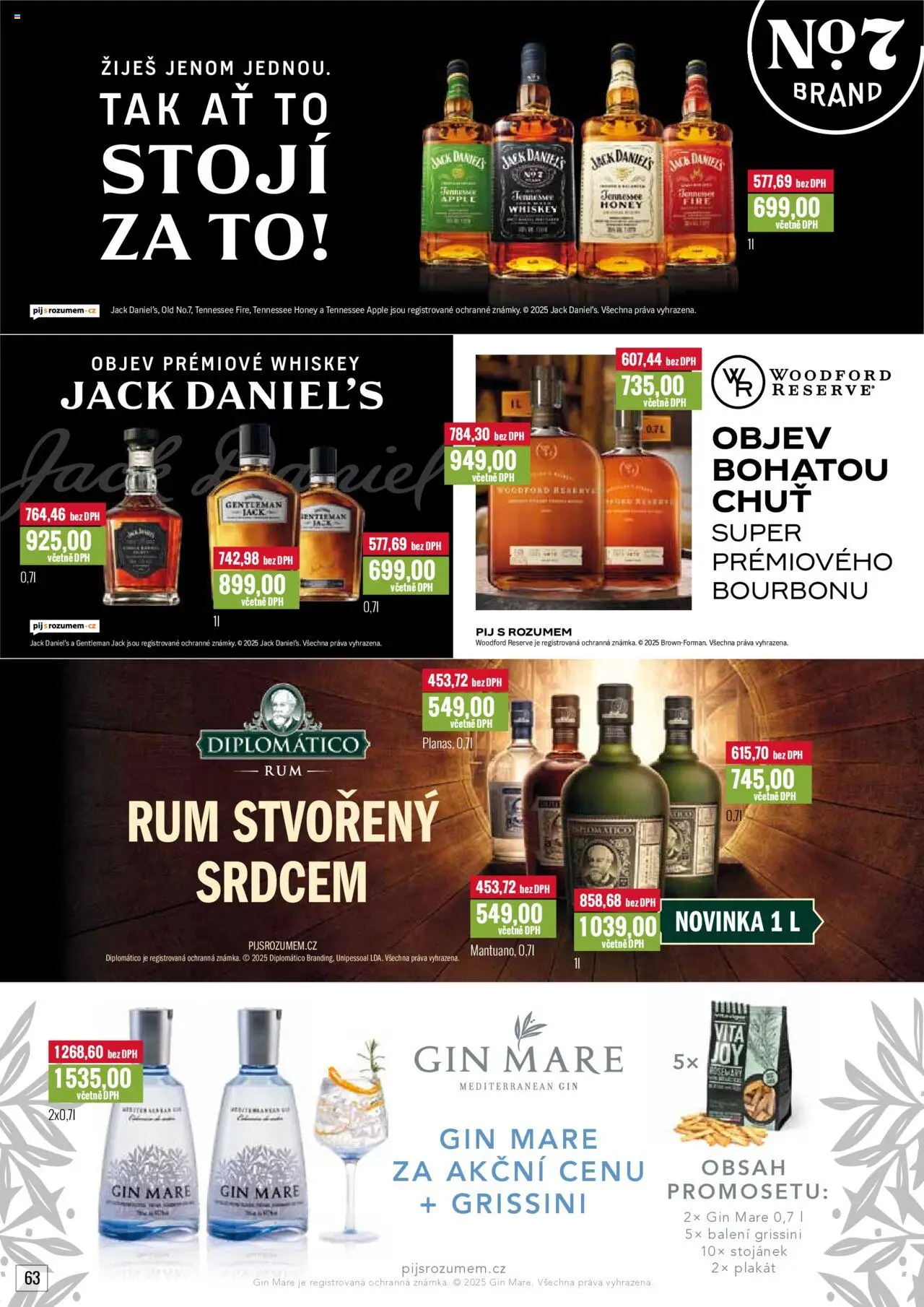 Ratio leták od 01.06.2025 | Strana: 64 | Produkty: Whiskey, Diplomatico rum, Gin Mare, Apple