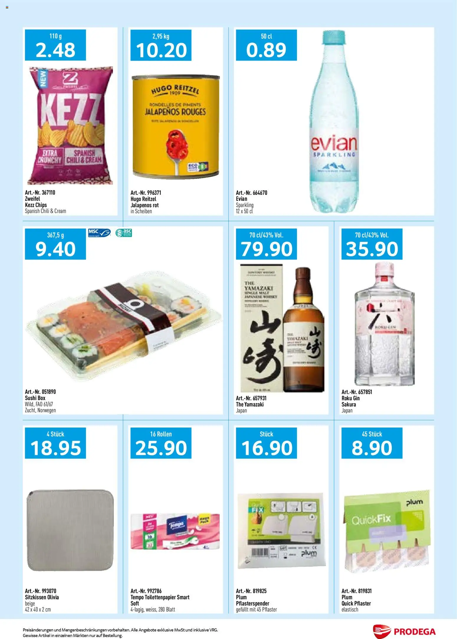 Prodega aktionen Neuheiten – gültig ab 30.03.2026 | Seite: 2 | Produkte: Box, Gin, Chips, Toilettenpapier