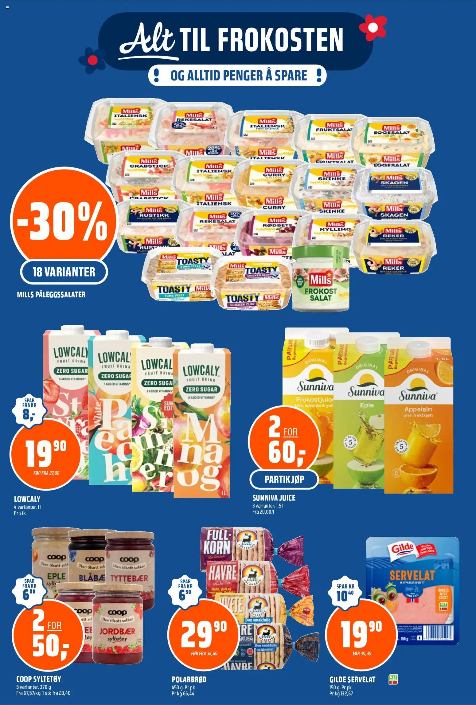 {H1} | Side: 5 | Produkter: Skinke, Kylling, Jordbær, Servelat