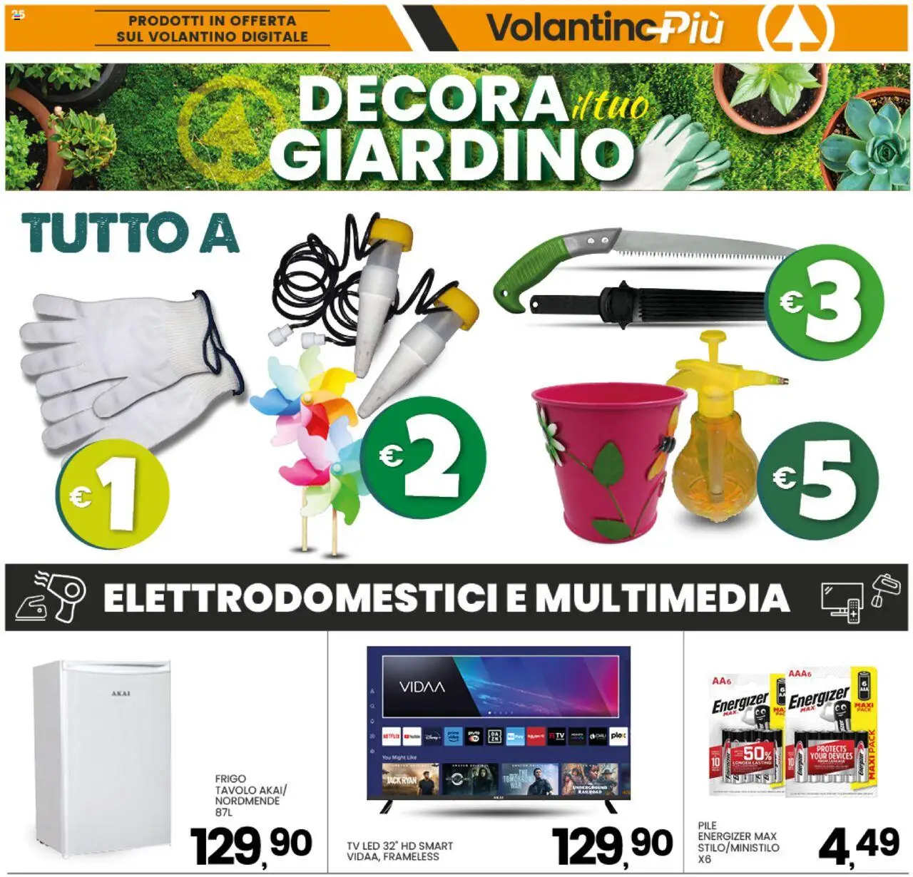 Volantino Interspar del 02.10.2025 | Pagina: 25 | Prodotti: Pile, TV, Tavolo