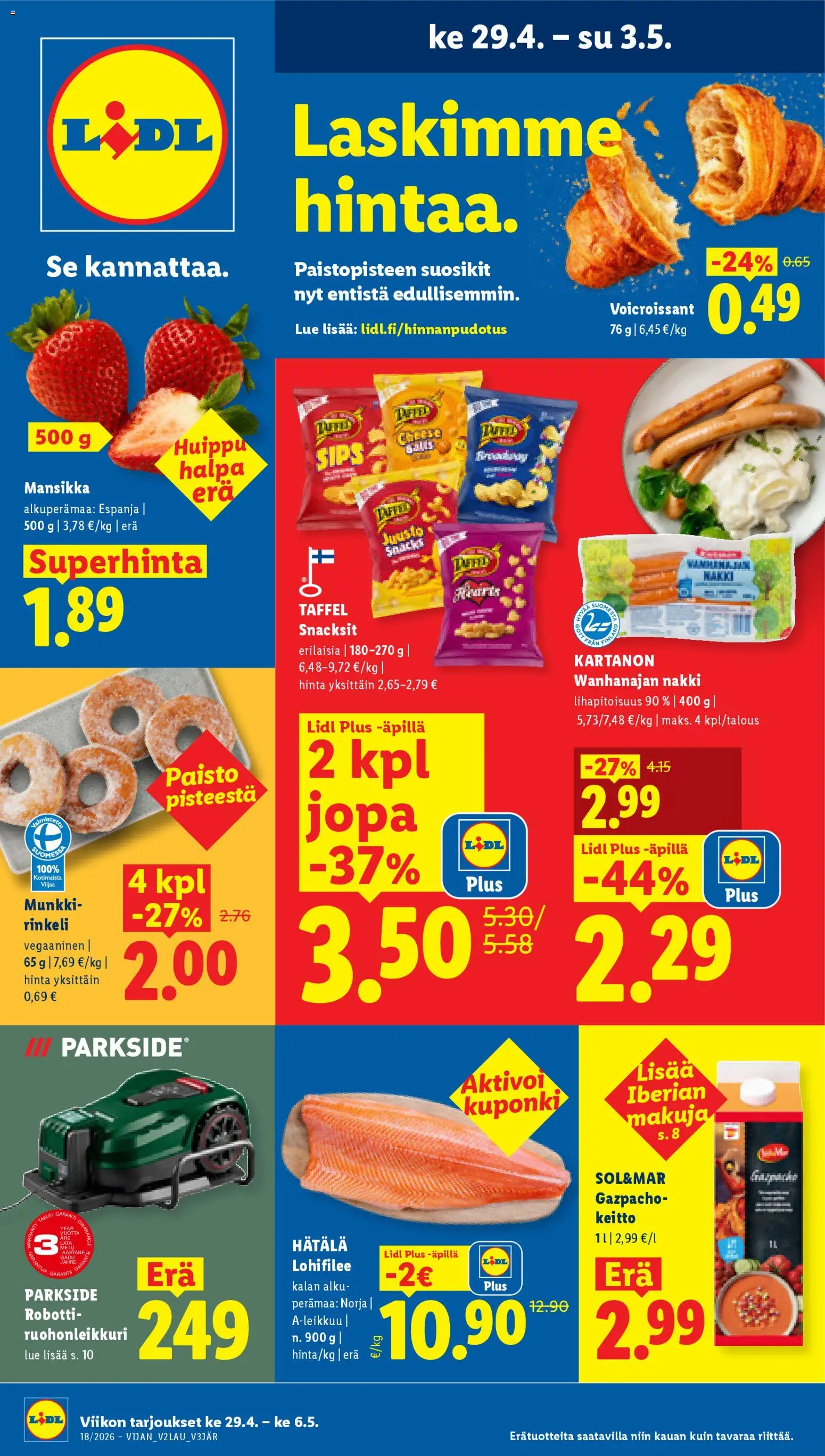 Lidl tarjoukset - Tampere – voimassa 29.04.2026 alkaen | Sivu: 1