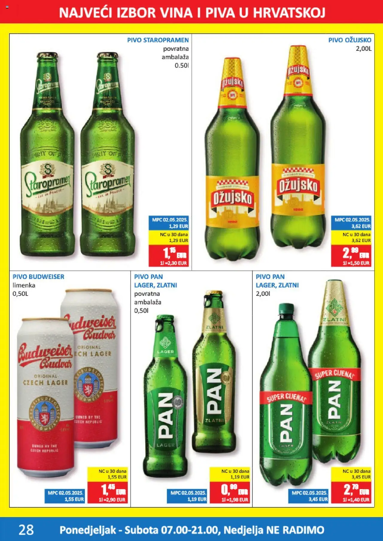 Vrutak katalog | vrijedi od 15.09.2025 | Stranica: 28 | Proizvodi: Staropramen, Pivo, Ožujsko, Pan