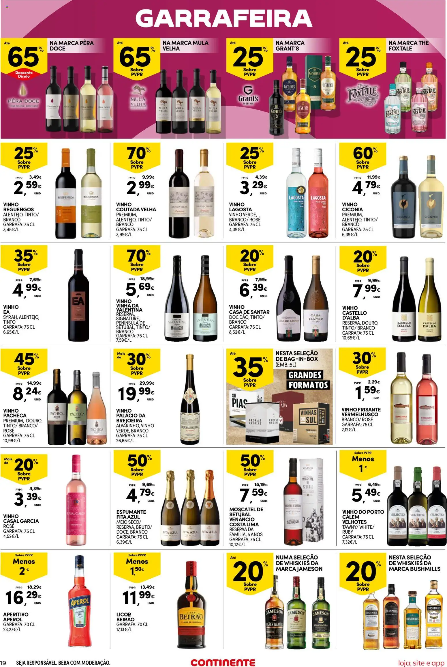 Continente Semanal Continente Bom Dia │ válido de 10.03.2026 | Página: 19 | Produtos: Espumante, Castello d'Alba, Licor, Vinho