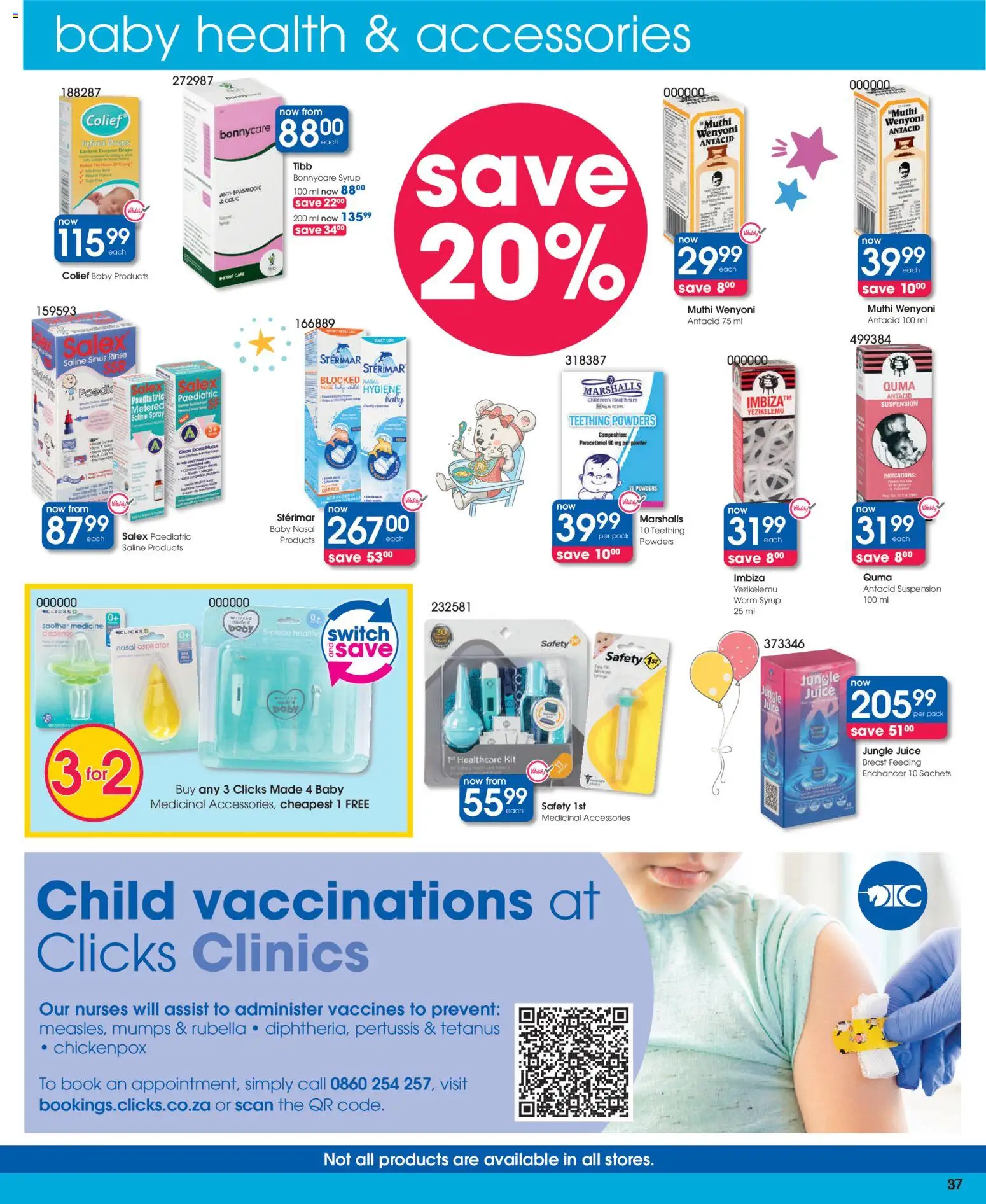 New Clicks catalogue – valid from 23.10.2025 | Page: 37 | Products: Juice, Switch, Syrup