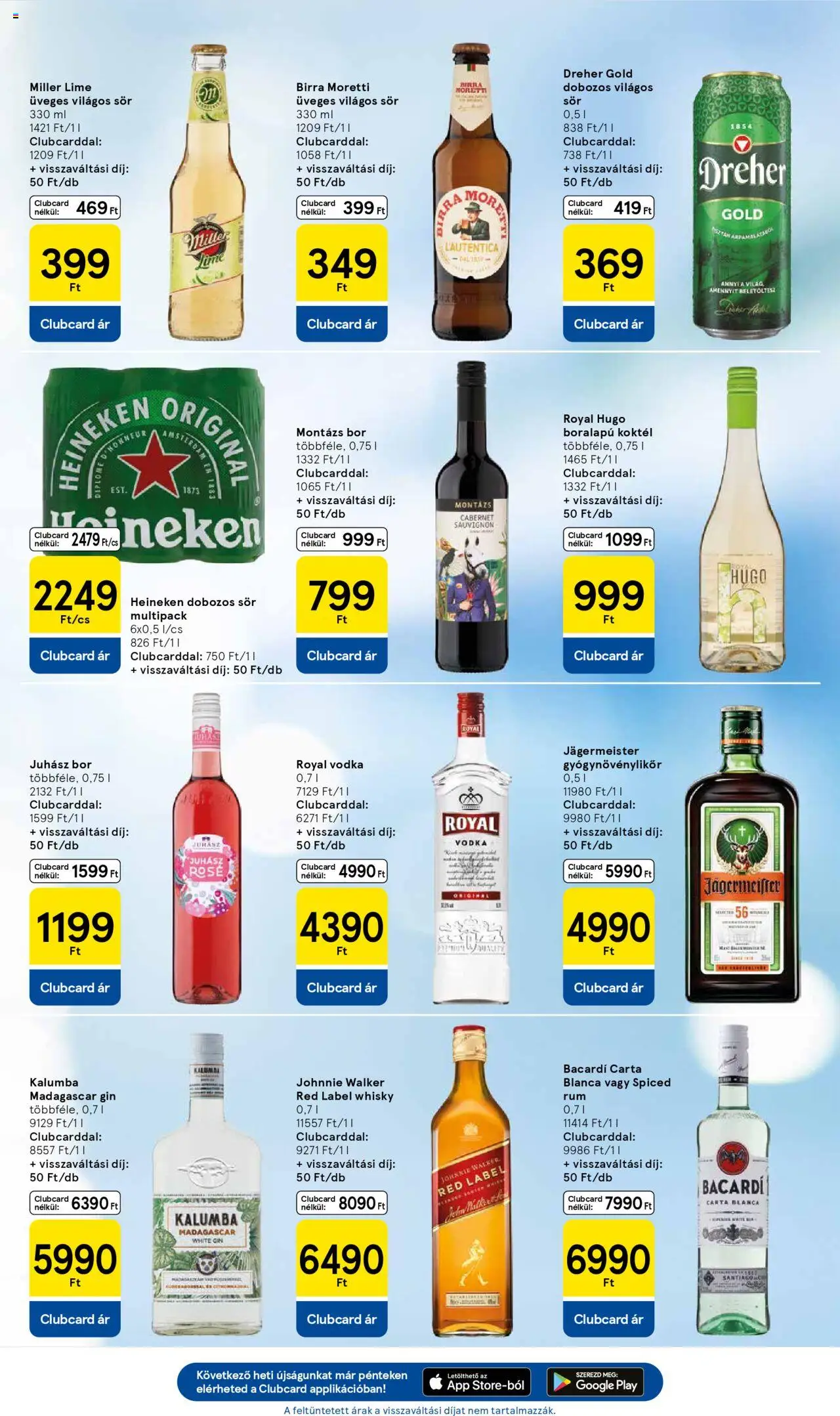 Tesco akciós ujság - amely érvényes a következő dátumtól: 29.05.2025 | Oldal: 7 | Termékek: Jägermeister, Rum, Juhász rosé, Dobozos sör