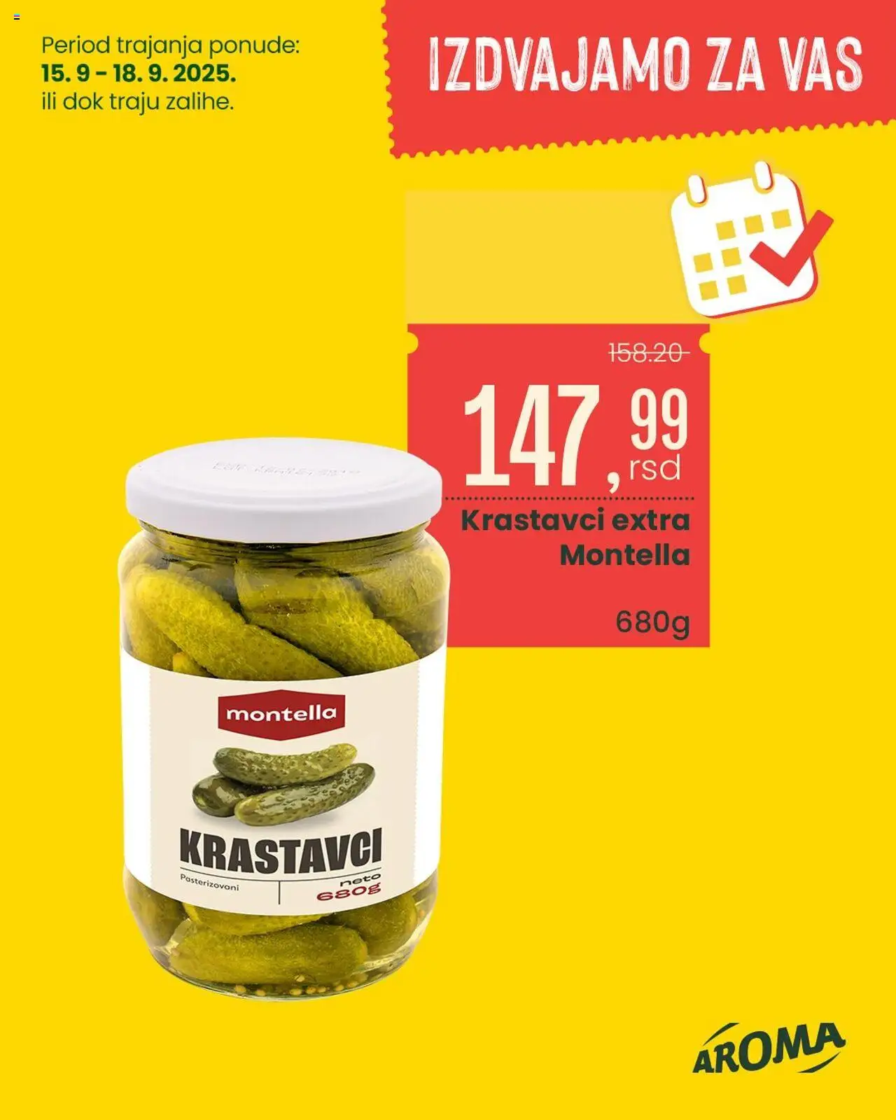 Aroma Market katalog - važi od 15.09.2025 | Strana: 5 | Proizvode: Krastavci