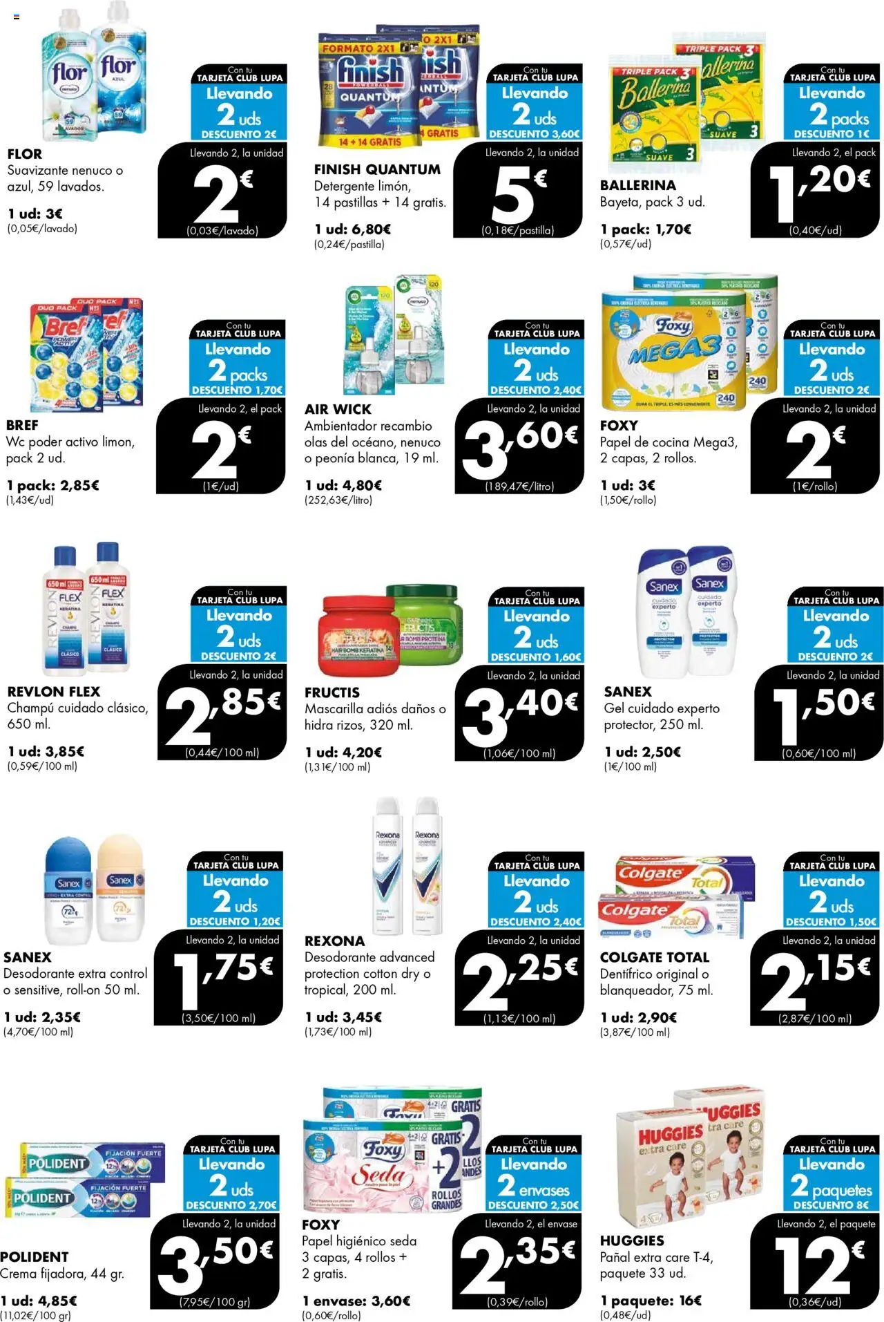 Lupa Supermercados folleto │ válido desde el 18.09.2025 | Página: 6 | Productos: Desodorante, Papel higienico, Crema, Suavizante