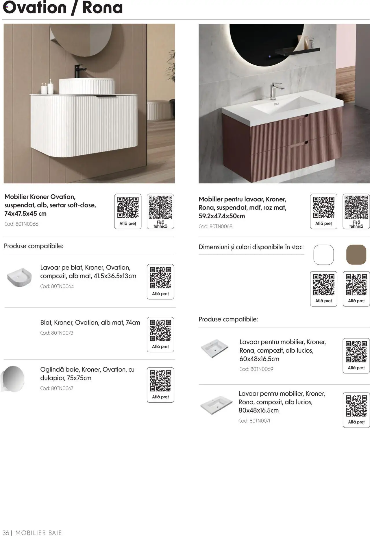 Catalog Romstal – valabil de la 25.11.2024 | Pagină: 36 | Produse: Lavoar, Oglindă