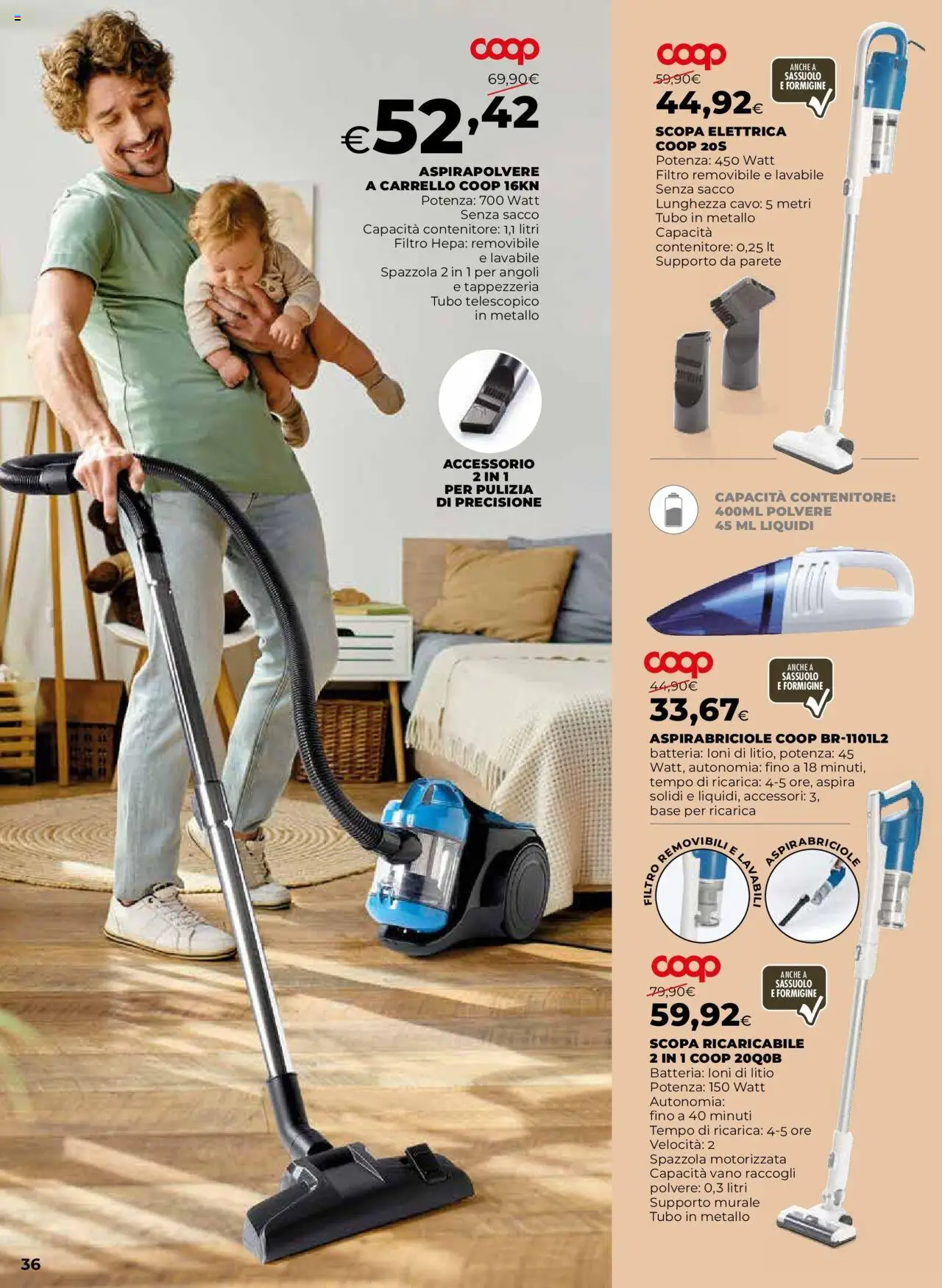 Volantino Ipercoop del 08.10.2025 | Pagina: 36 | Prodotti: Spazzola, Tubo, Carrello, Contenitore