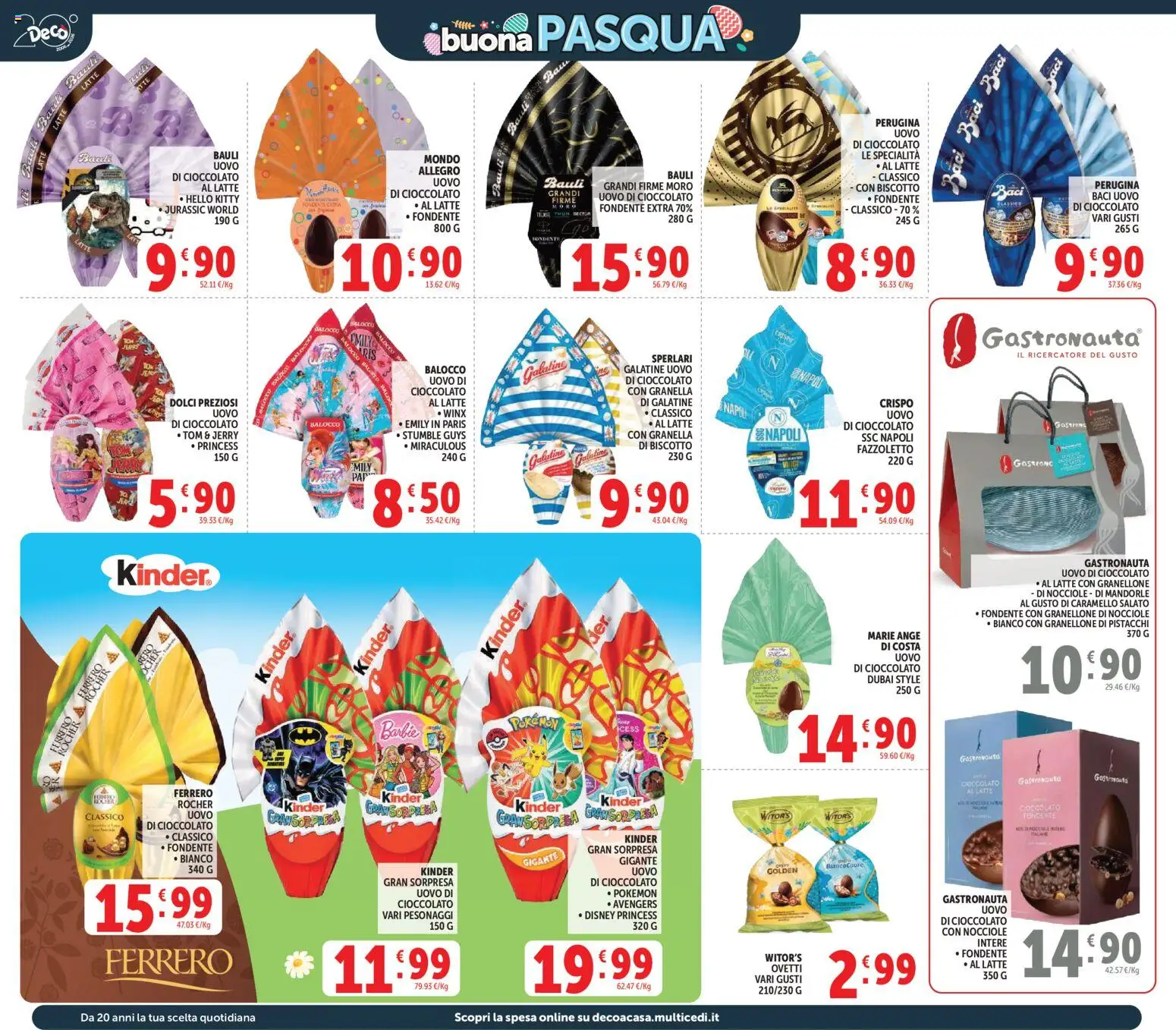 Volantino Decò del 27.03.2026 | Pagina: 2 | Prodotti: Cioccolato, Mandorle, Nocciole, Pistacchi