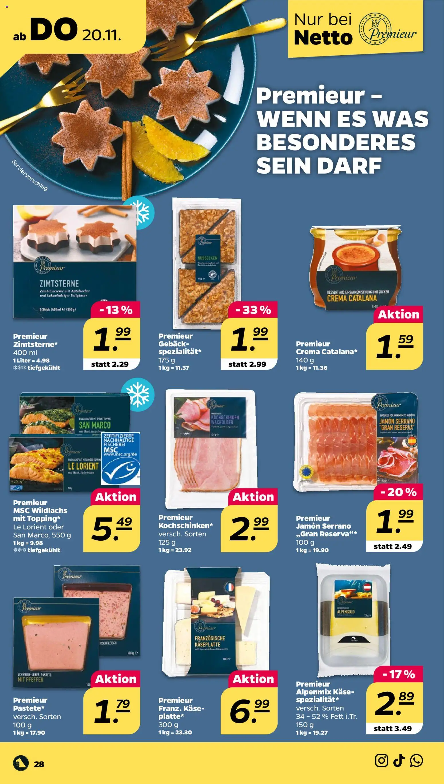 Netto Prospekt 	 – gültig ab 17.11.2025 | Seite: 30 | Produkte: Käse, Zucker, Pfeffer