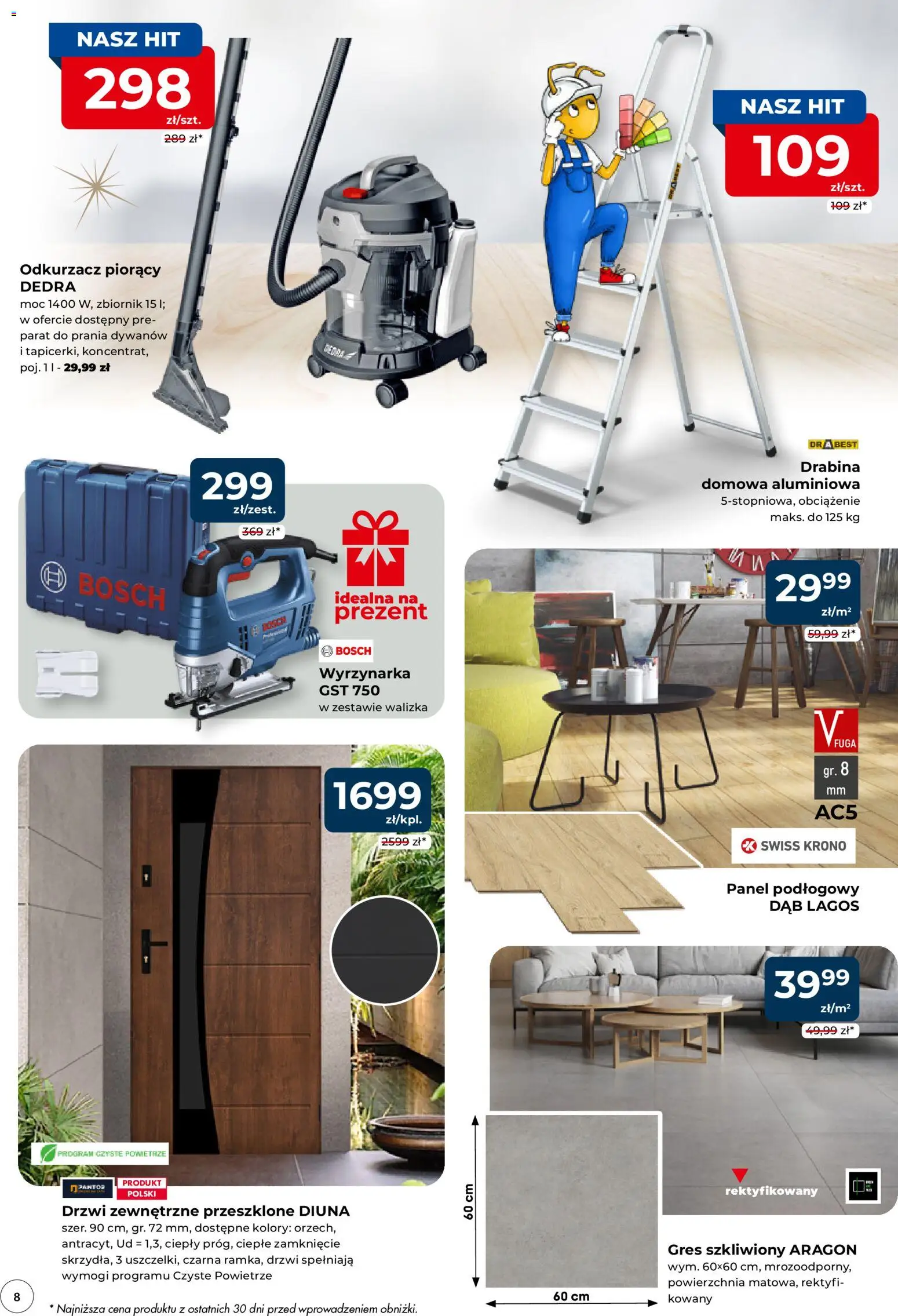 Mrówka Gazetka - Lubliniec od 27.11.2025 | Strona: 8 | Produkty: Walizka, Drabina, Odkurzacz