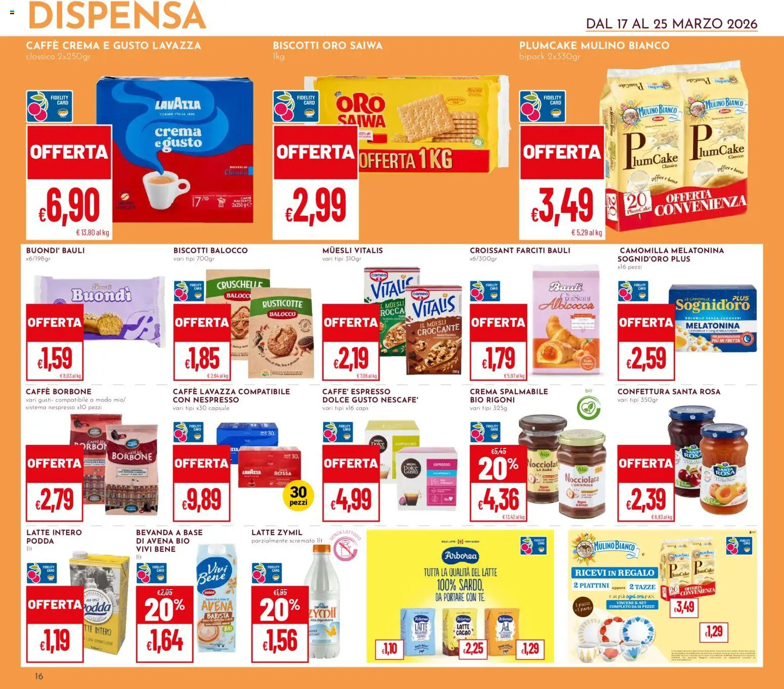 Volantino Pan del 17.03.2026 | Pagina: 16 | Prodotti: Muesli, Latte, Plumcake, Cacao