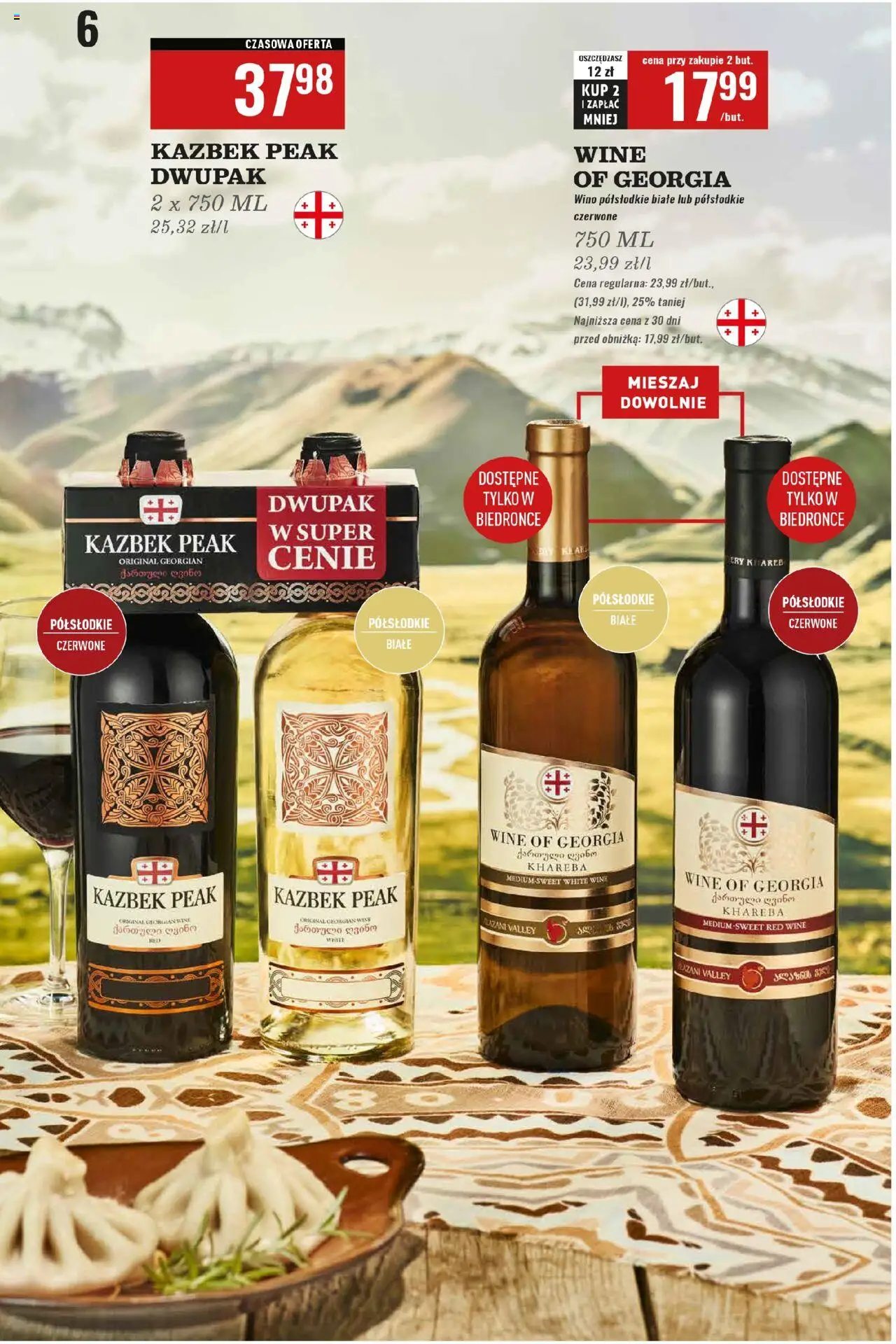 Biedronka gazetka - Czas na toast od 22.09.2025 | Strona: 6 | Produkty: Wino