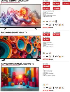 01.03.2026 tarihinden itibaren geçerli olan Vestel kataloğu önizlemesi | Sayfa: 19 | Ürünler: TV, Televizyon, Uydu