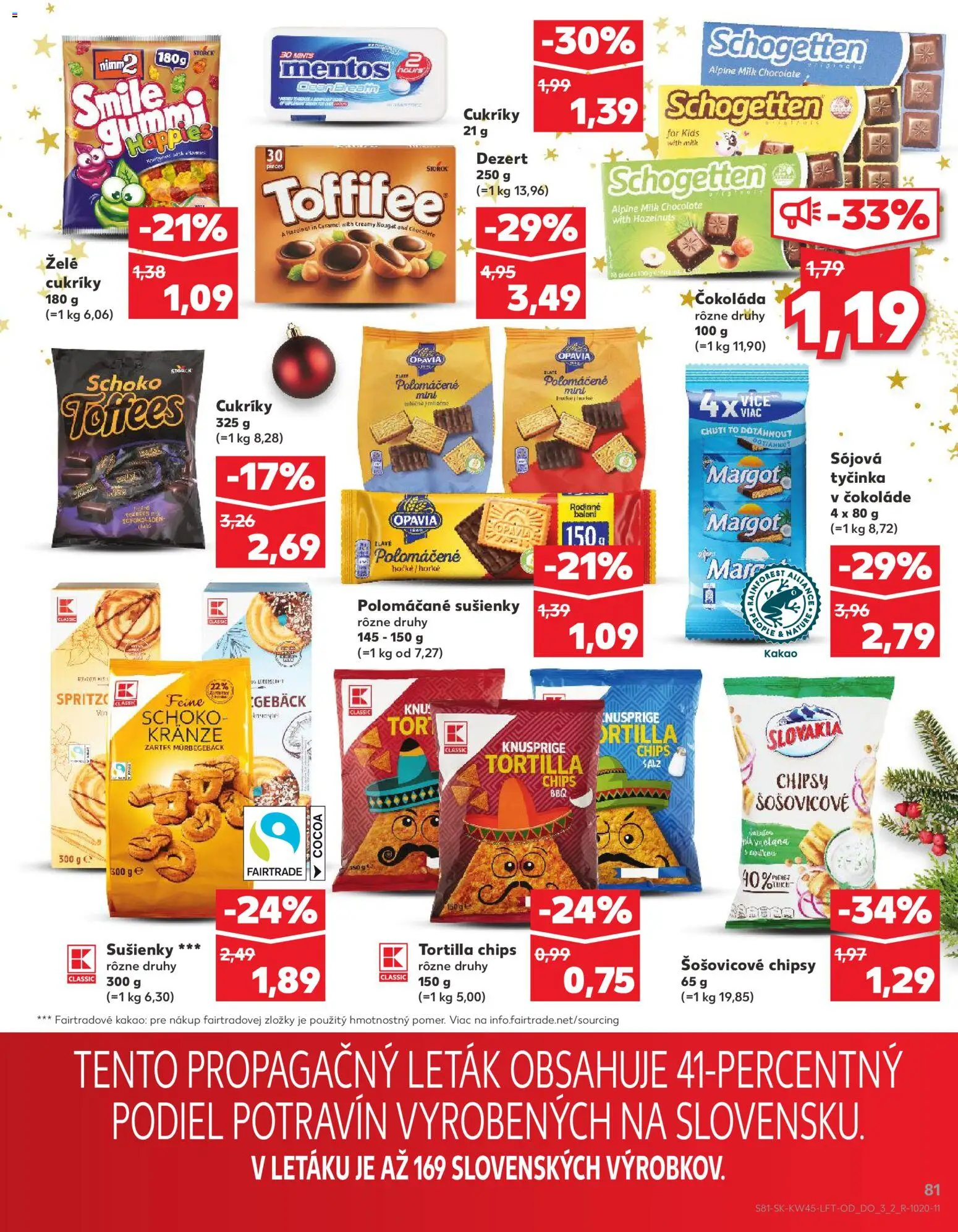 Nové Kaufland akcie – leták je platný od 06.11.2025 | Strana: 81 | Produkty: Čokoláda, Cukríky, Chipsy, Kakao