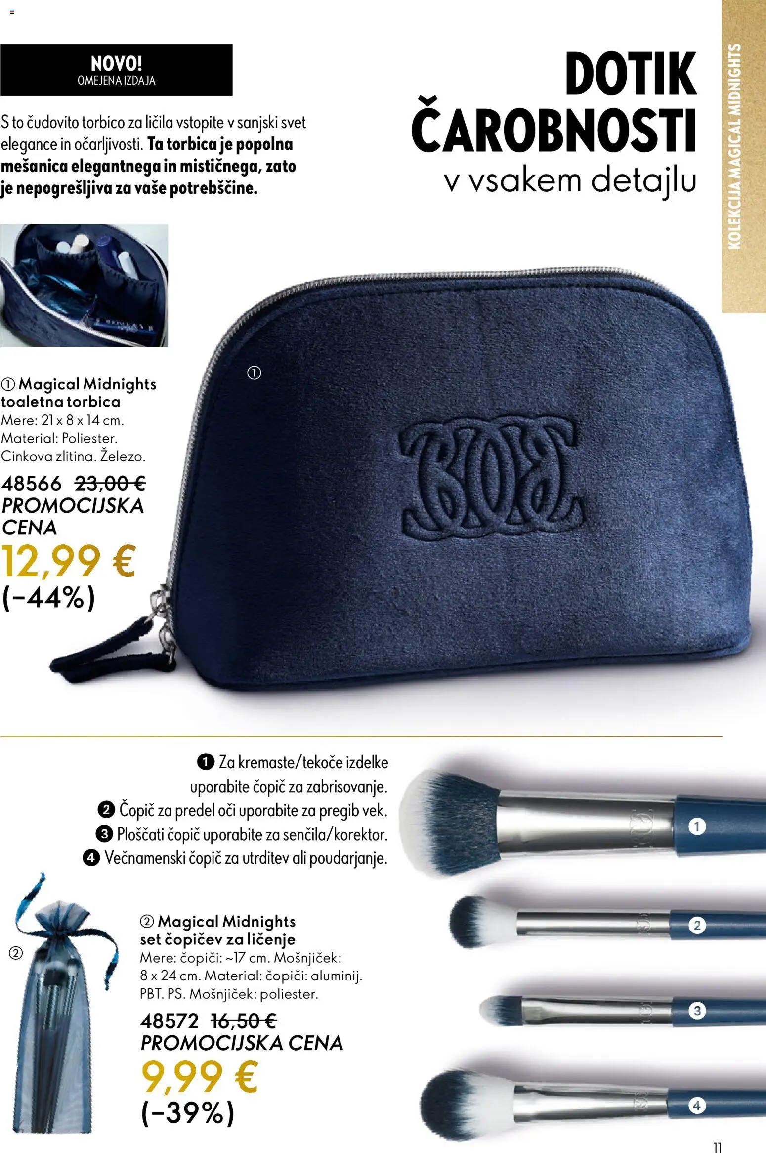 Novi Oriflame katalog ponudbe – veljaven od 19.11.2025 | Stran: 11 | Izdelki: Toaletna torbica, Licila, Copic, Torbica
