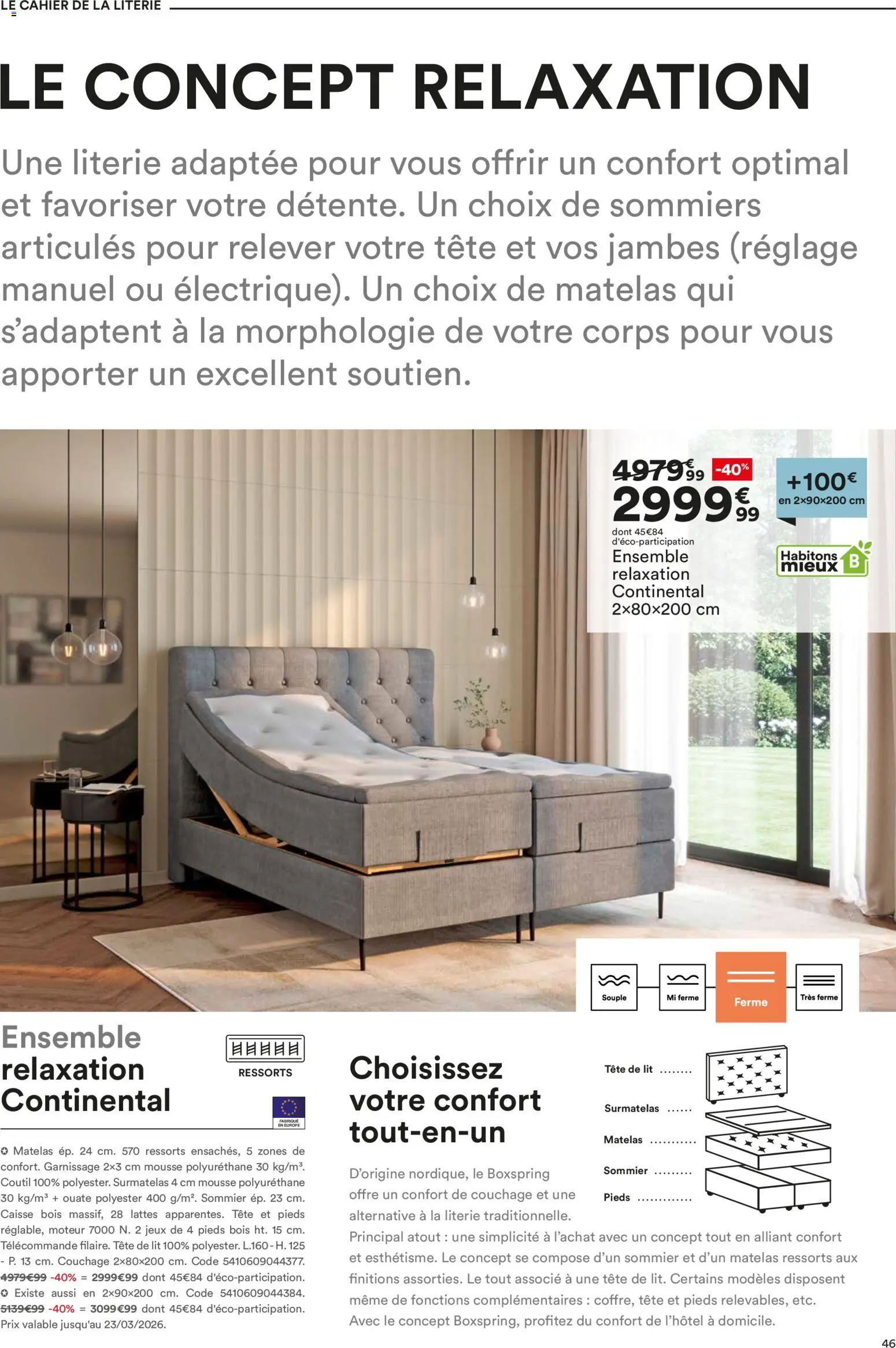 {H1} | Page: 46 | Produits: Surmatelas, Lit, Jeux, Literie