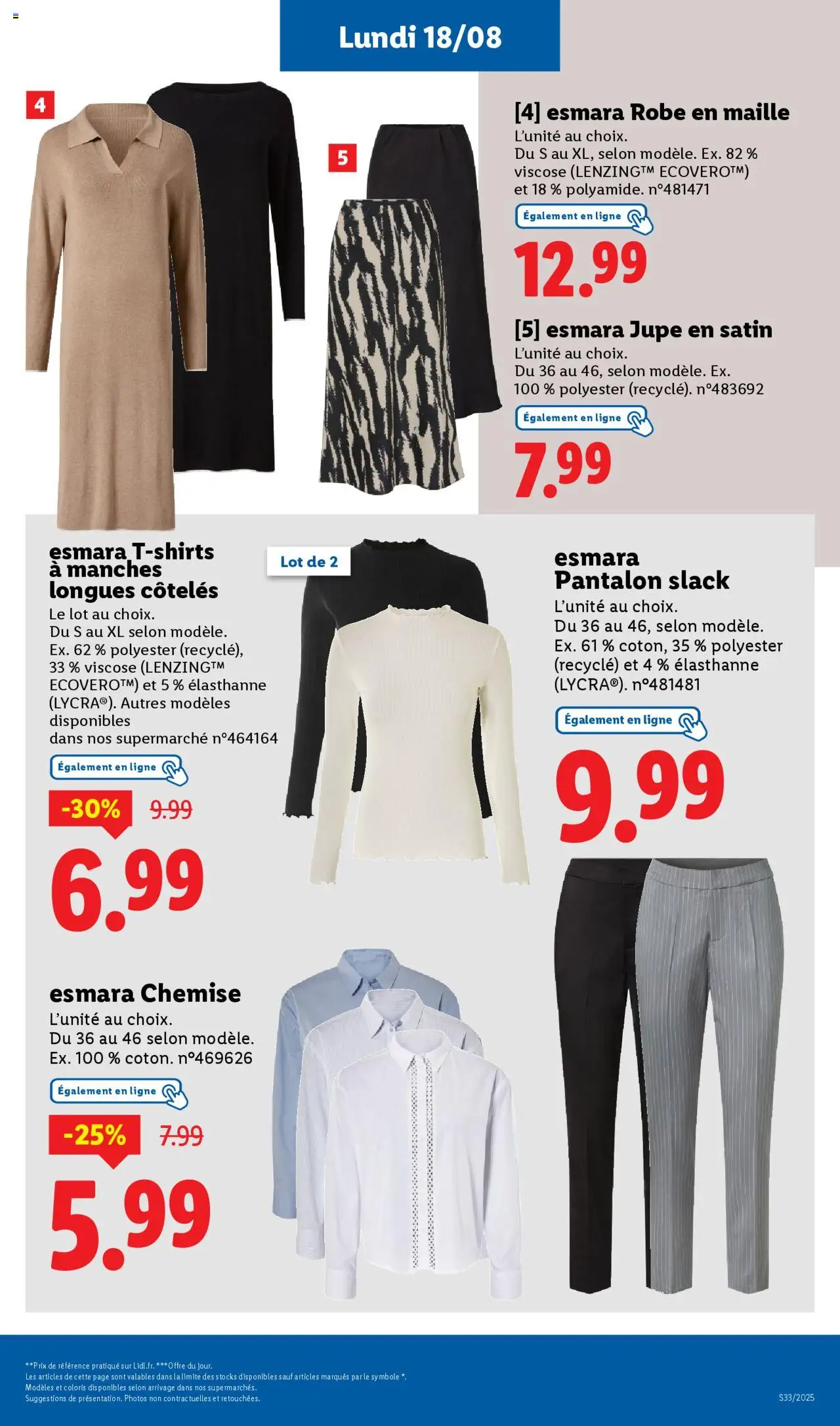  | Page: 65 | Produits: Jupe, Chemise, T-shirt, Pantalon