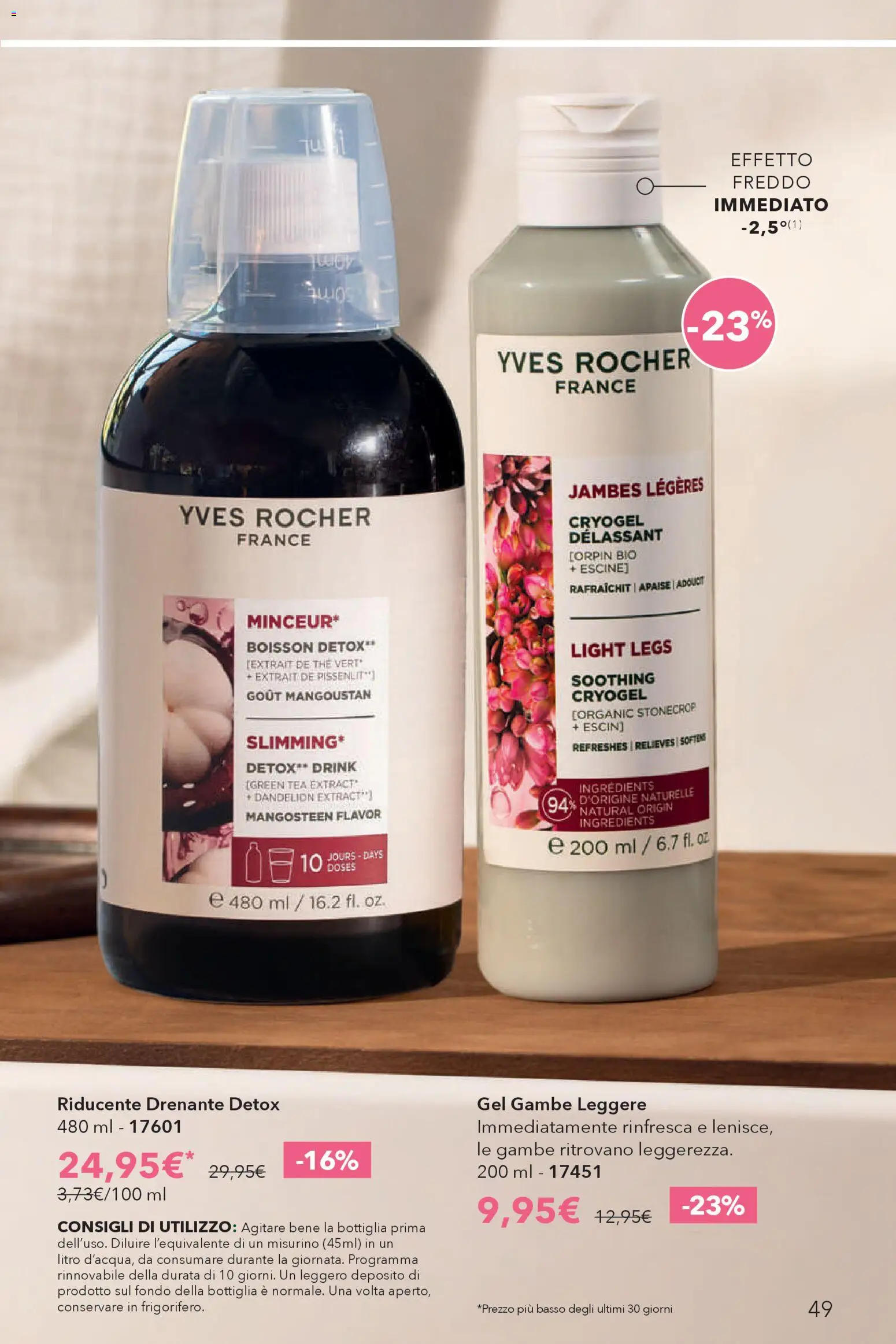 Volantino Yves Rocher del 23.04.2026 | Pagina: 49 | Prodotti: The, Bottiglia