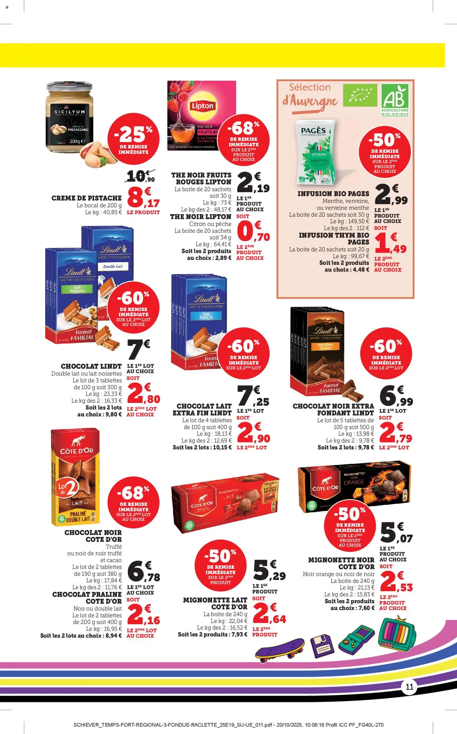 {H1} | Page: 11 | Produits: Citron, Orange, Chocolat, Lindt